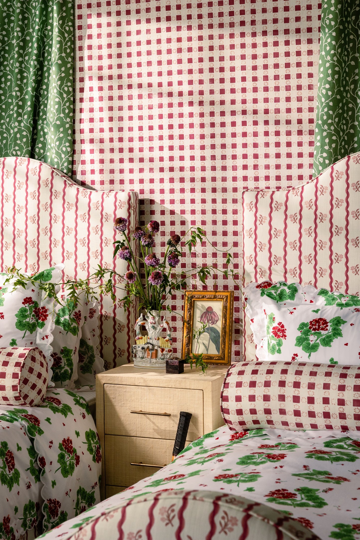Coperta Check - Raspberry (F)