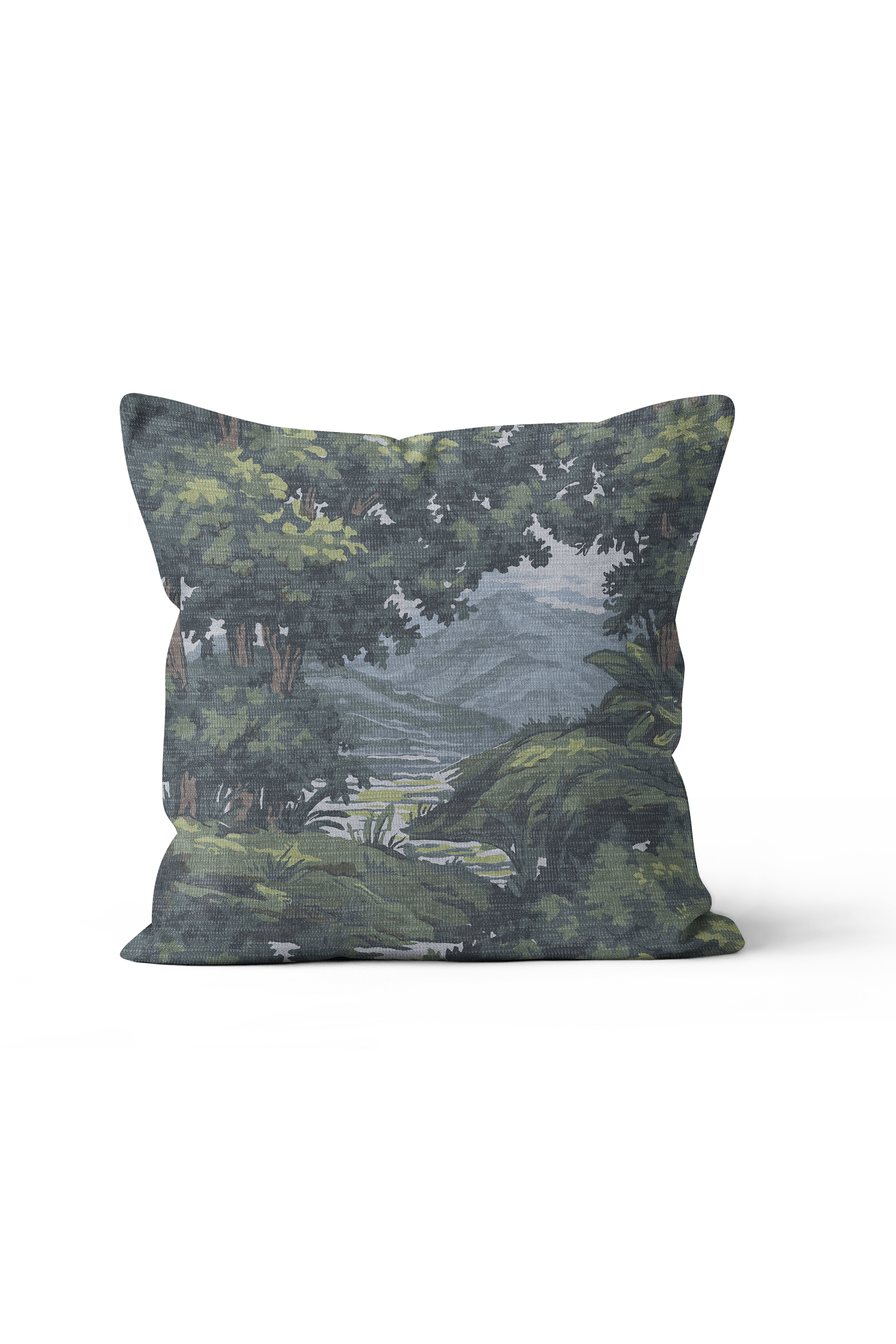 Blue Ridge Tapestry Pillow in Verdure