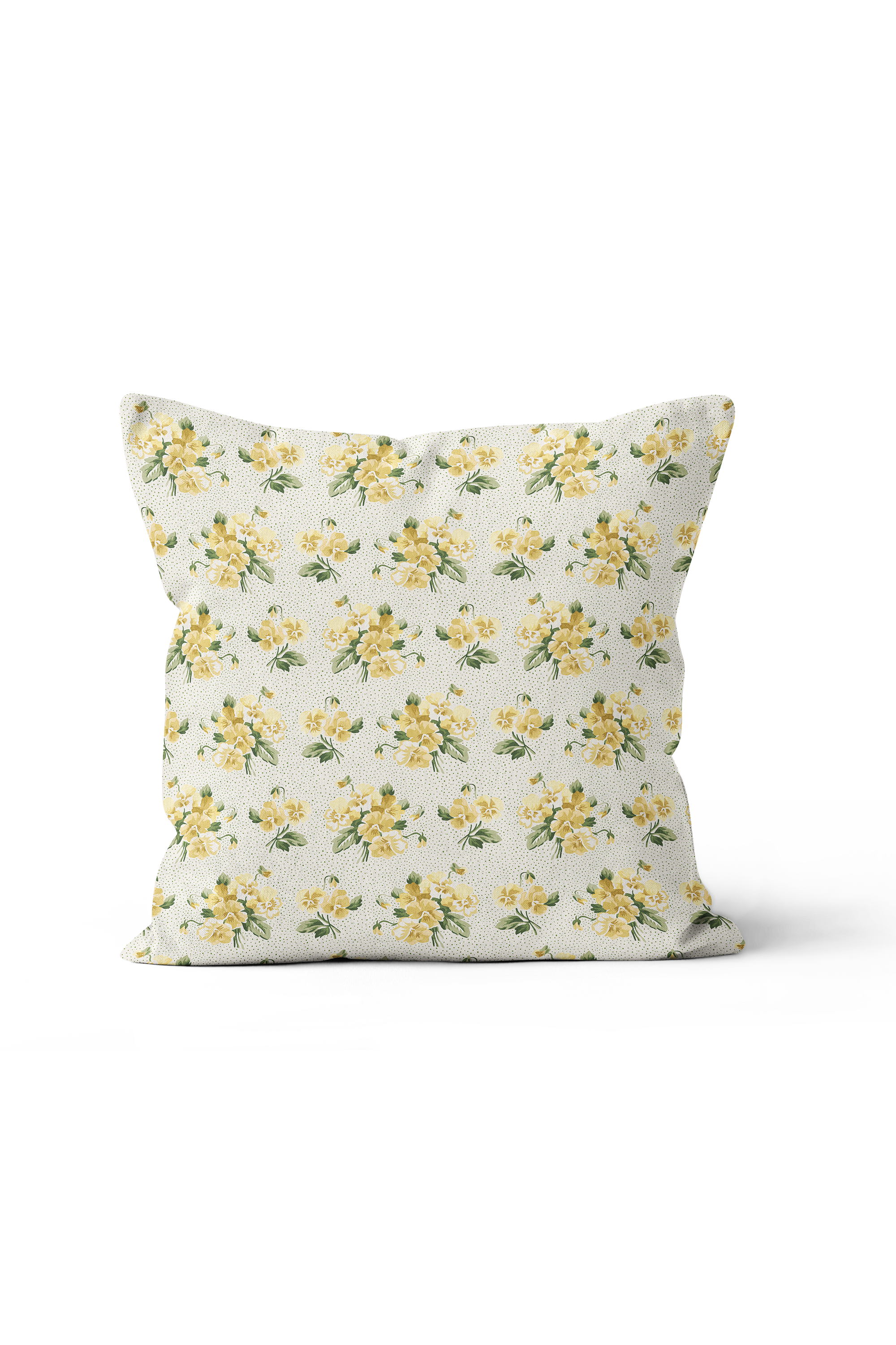 Chintz Bouquet Pillow in Buttercup