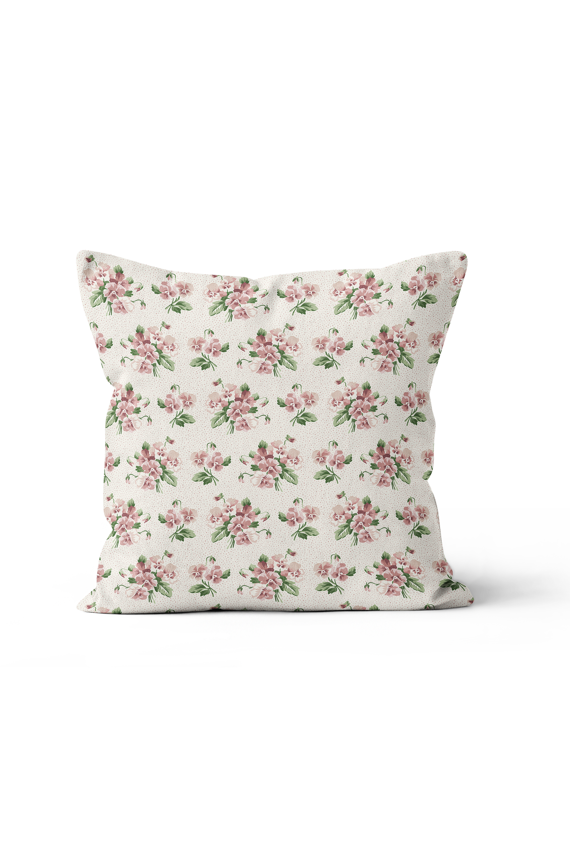Chintz Bouquet Pillow in Rose