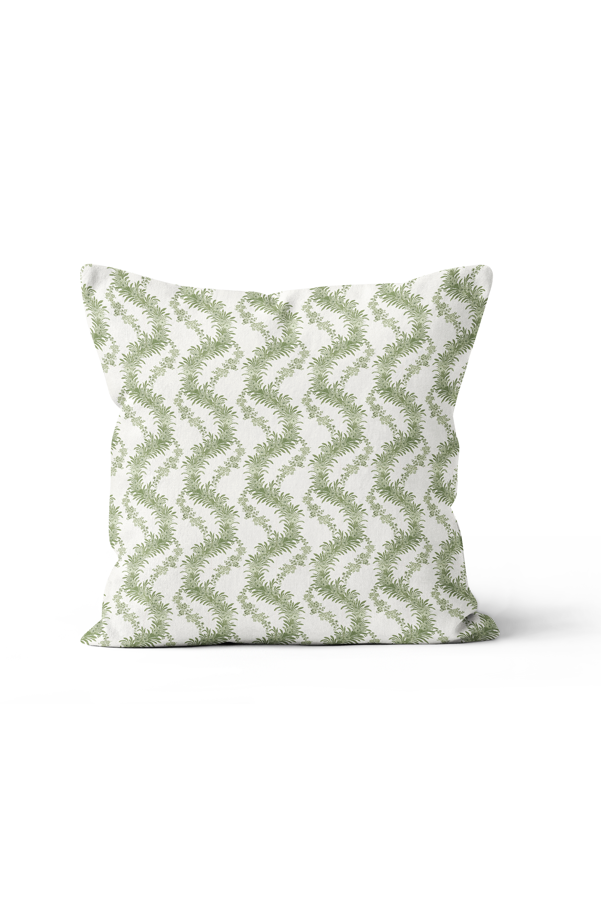 Climbing Fern Pillow in Lawn