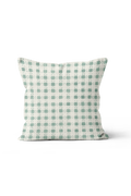 Coperta Check Pillow in Duck Egg