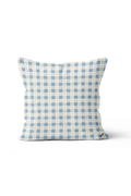 Coperta Check Pillow in French Blue