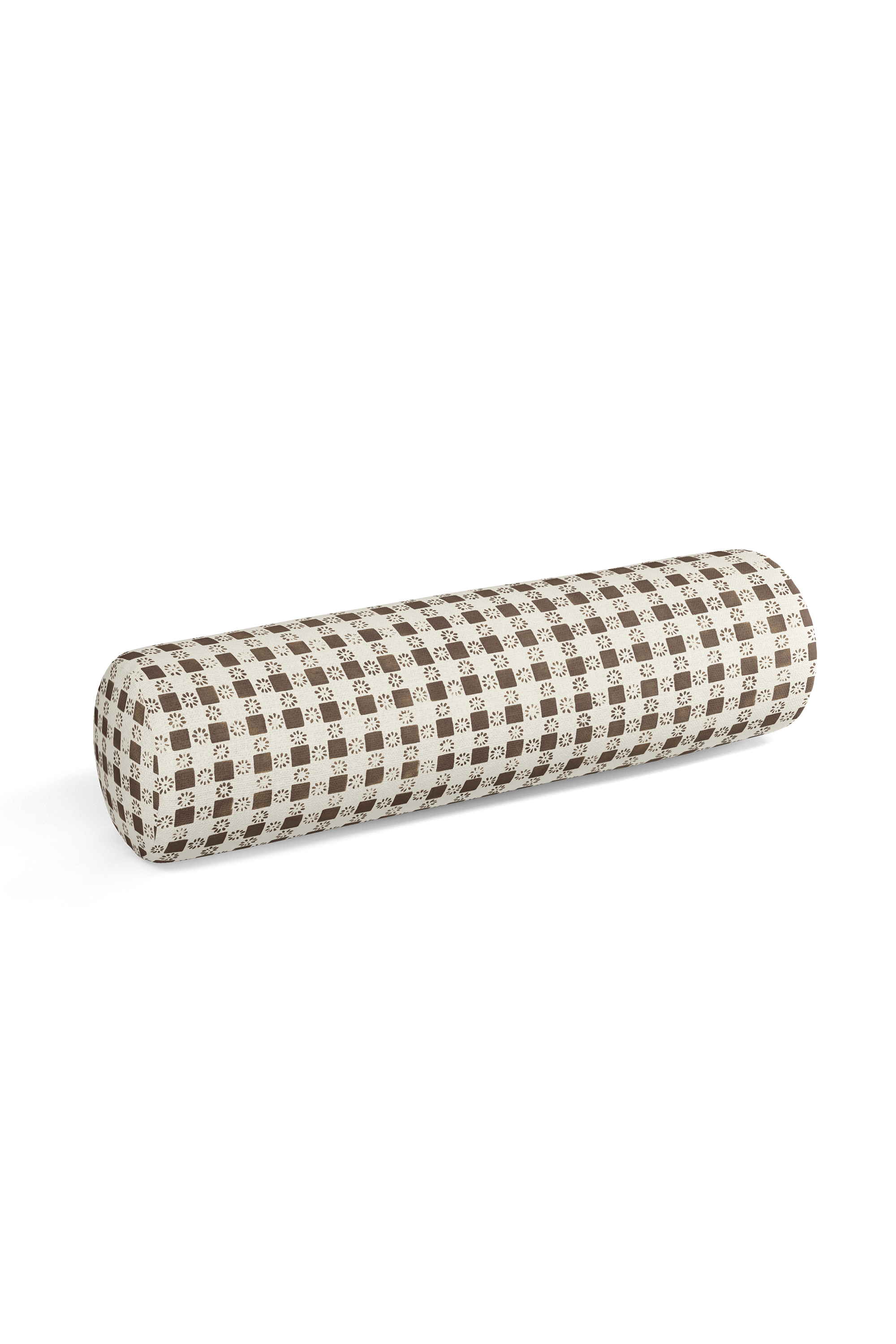 Coperta Check Pillow in Chestnut