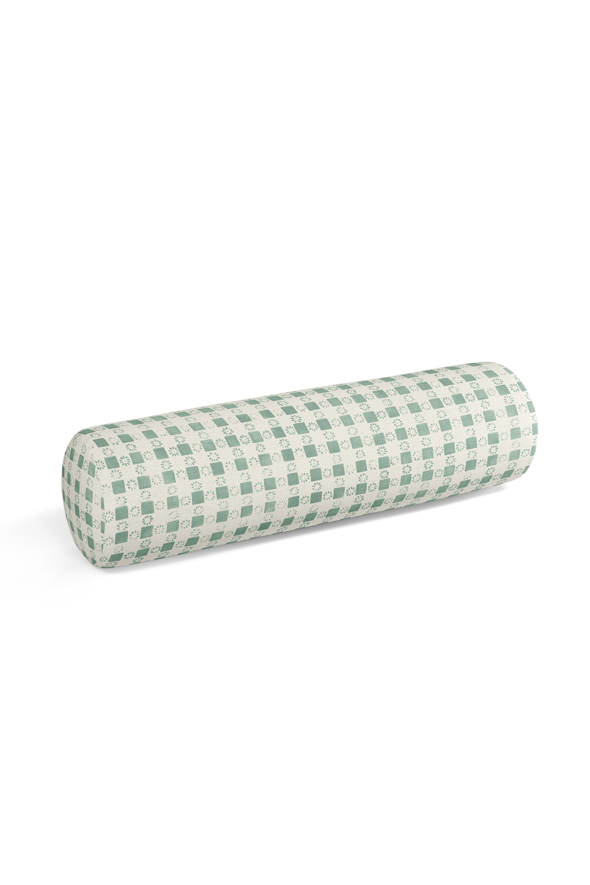 Coperta Check Pillow in Duck Egg