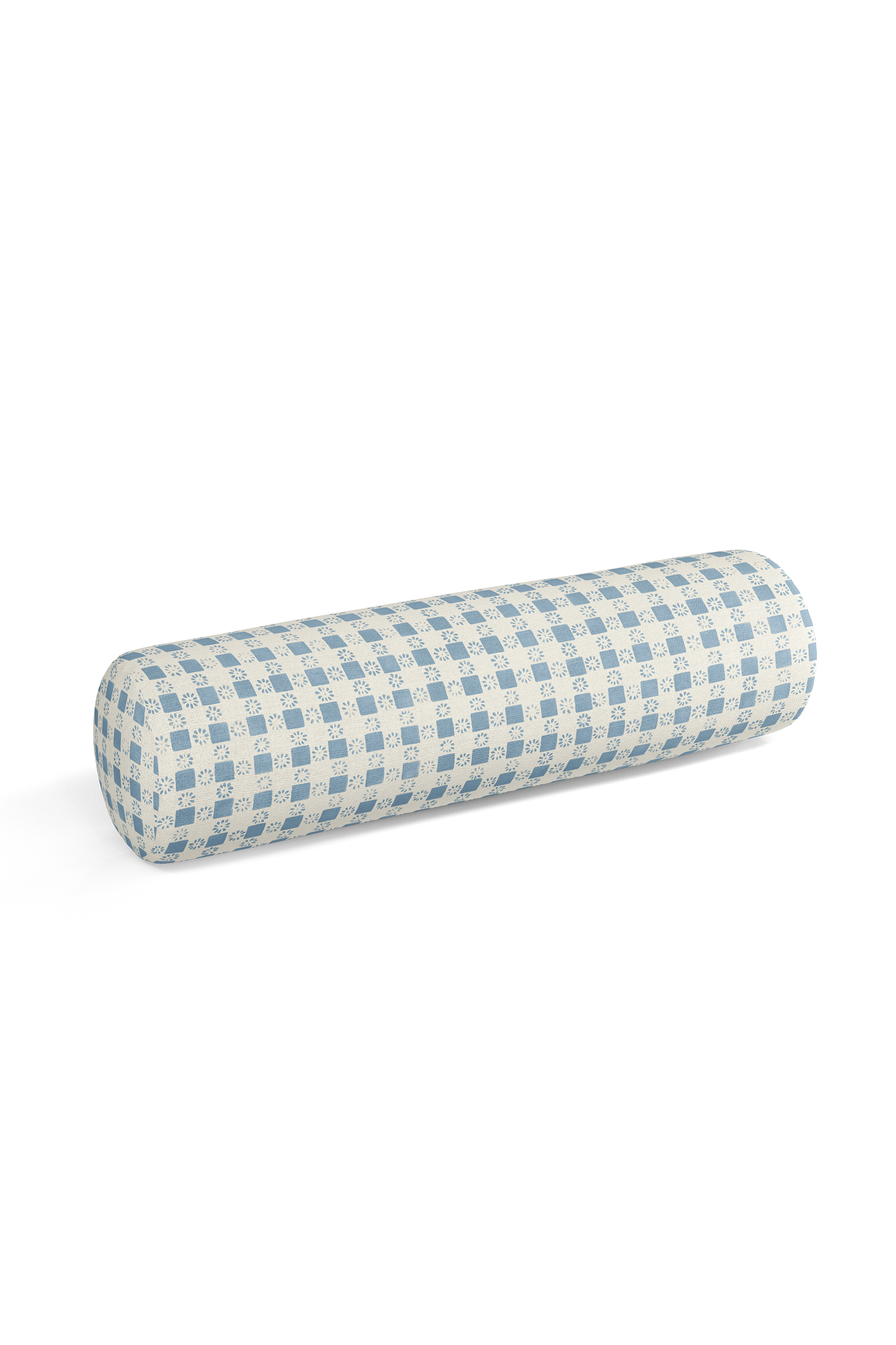 Coperta Check Pillow in French Blue