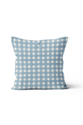 Coperta Check Pillow in Sky Blue