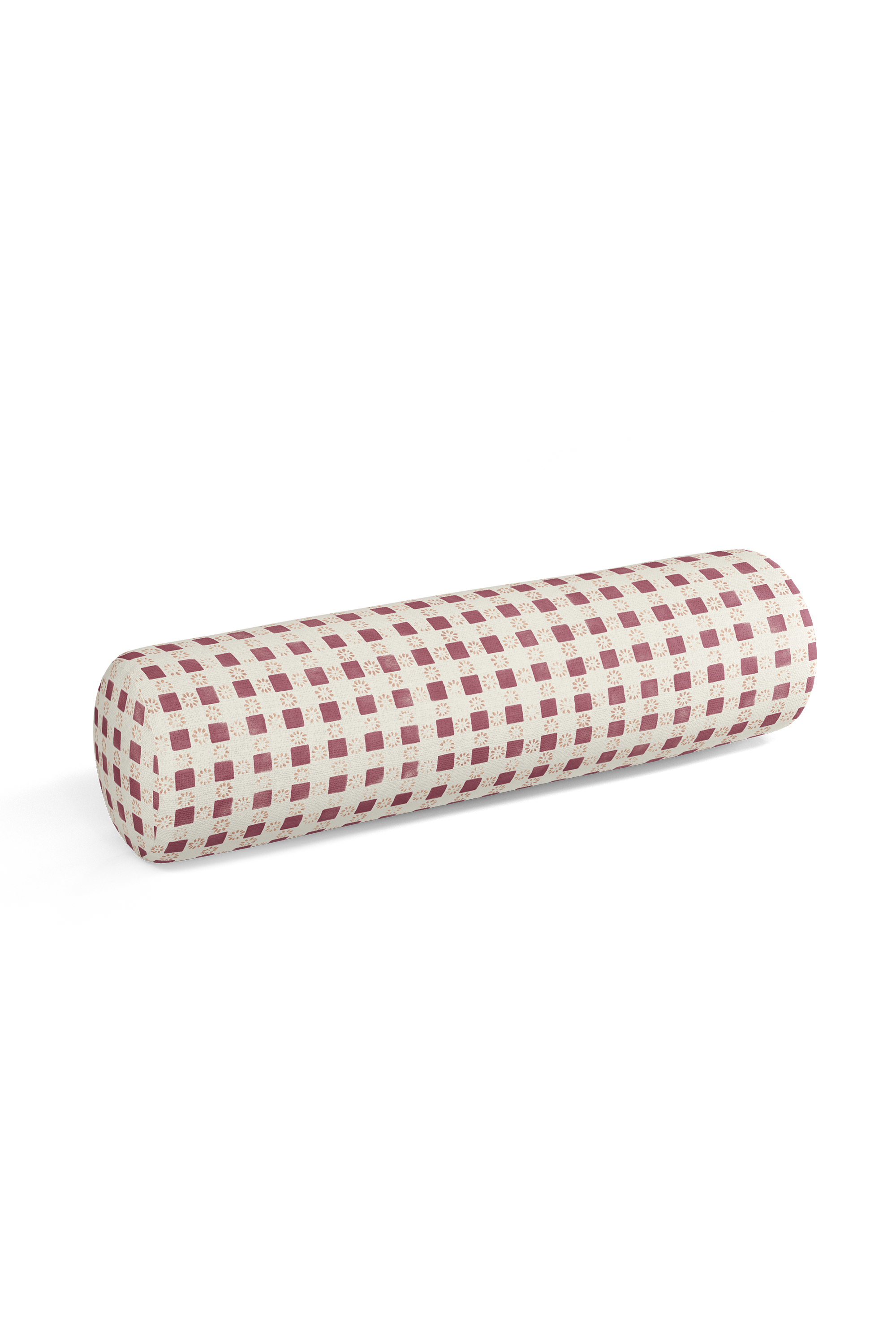 Coperta Check Pillow in Raspberry