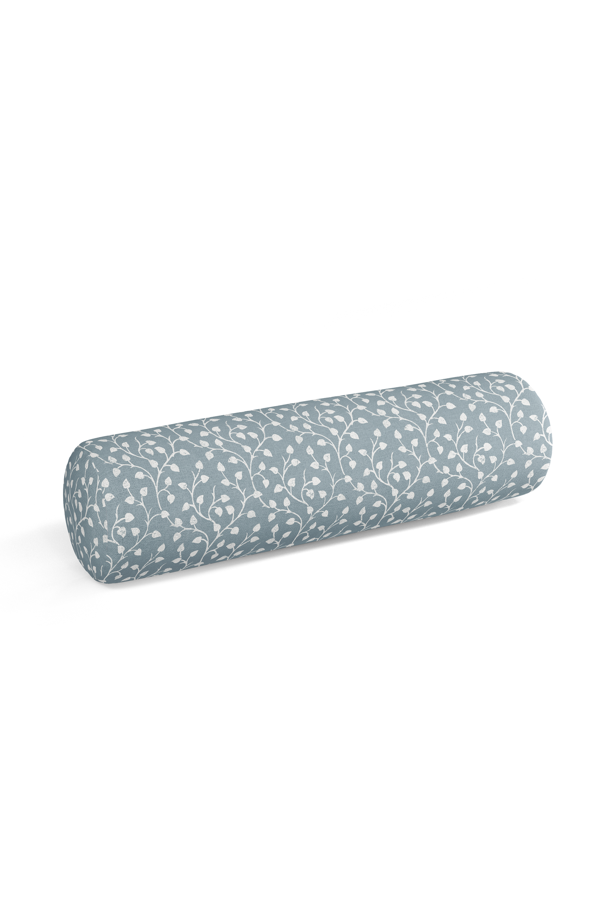 Deco Vine Pillow in French Blue