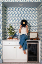 Heirloom Ogee Ikat - Delft (WP)