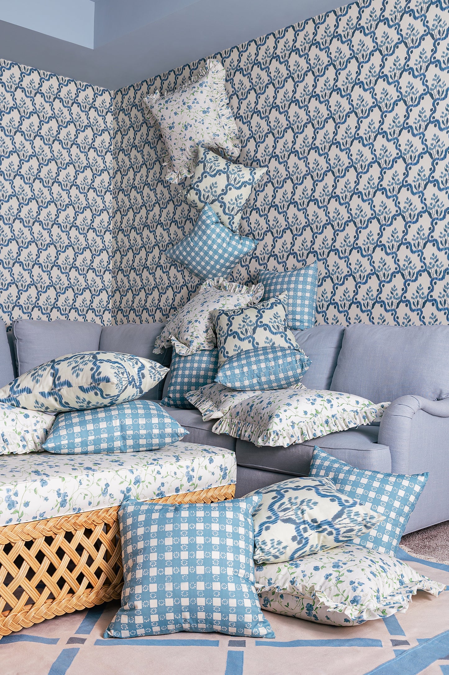 Coperta Check - Sky Blue (F)