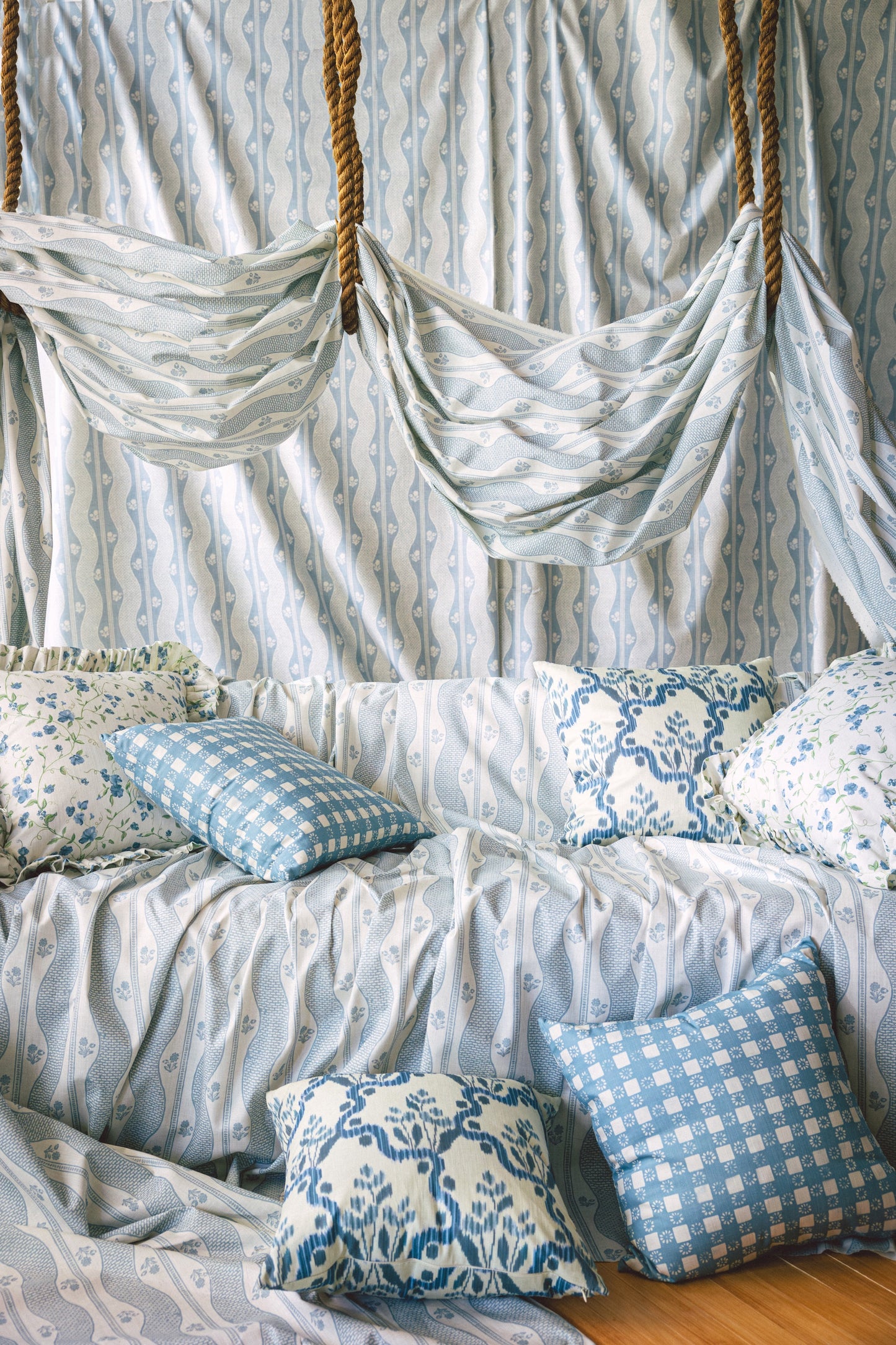 Indienne Fleuri - Chambray (F)