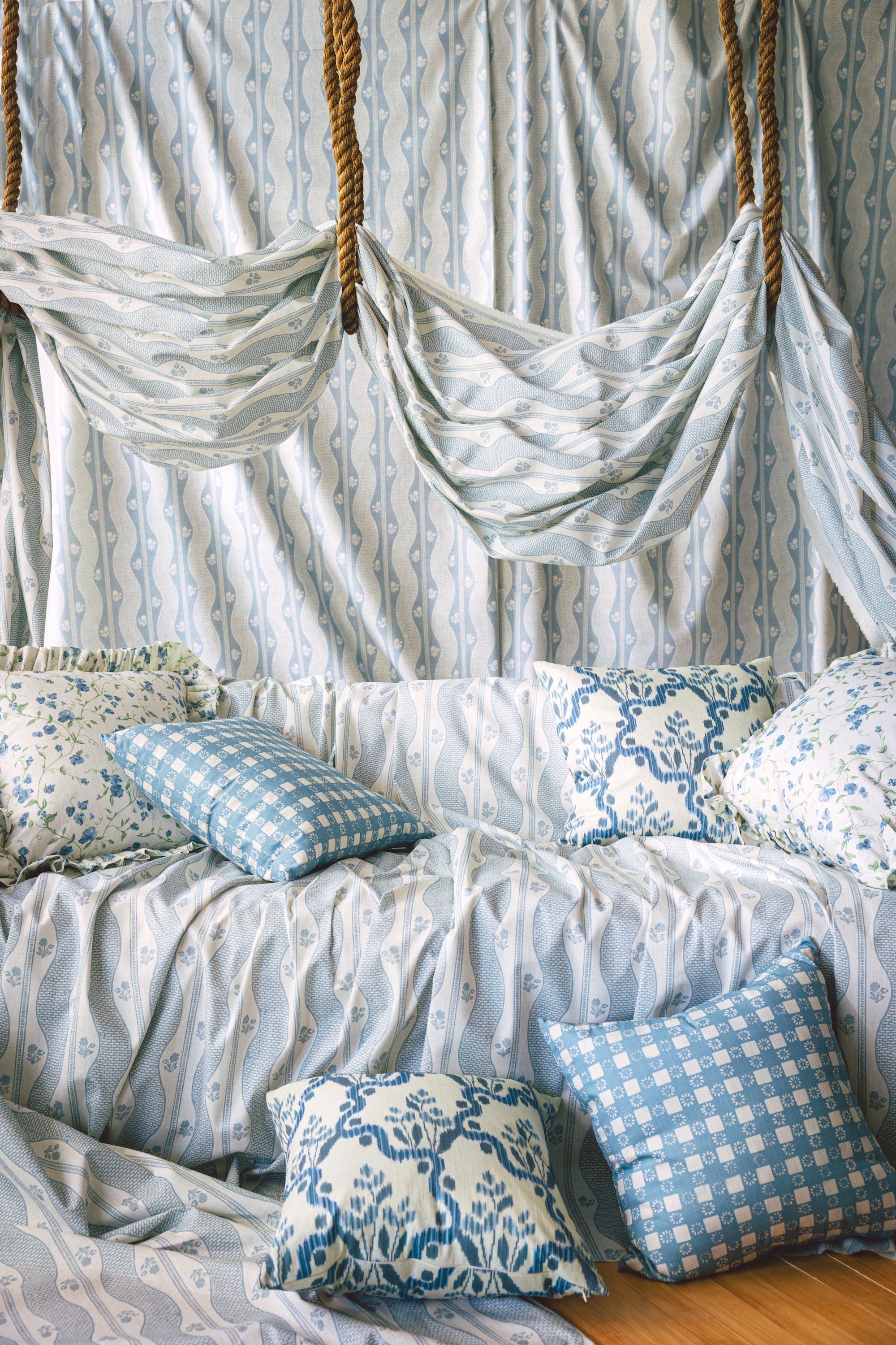 Indienne Fleuri - Chambray (F)