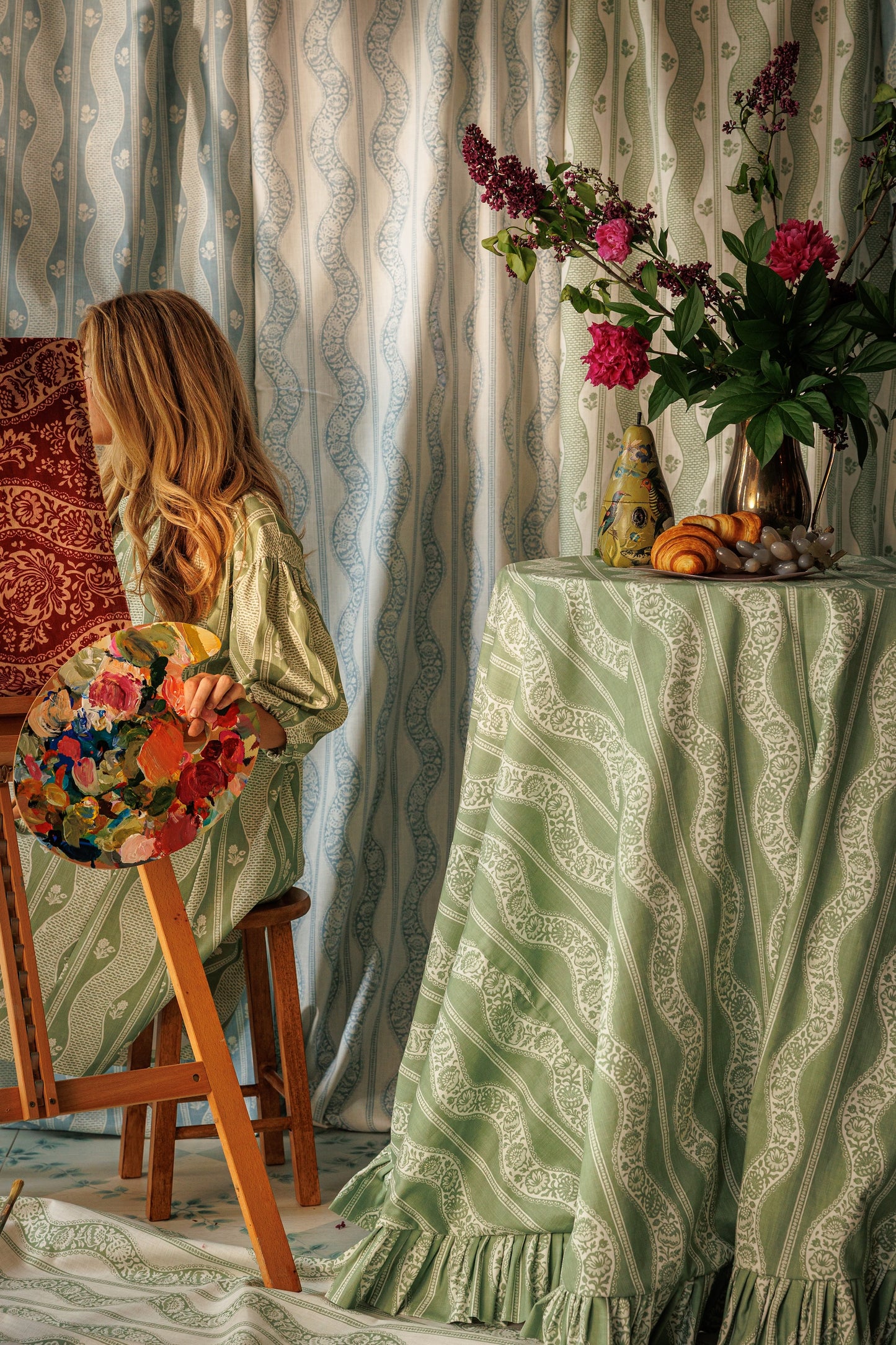 Wandering Toile - Sage (F)