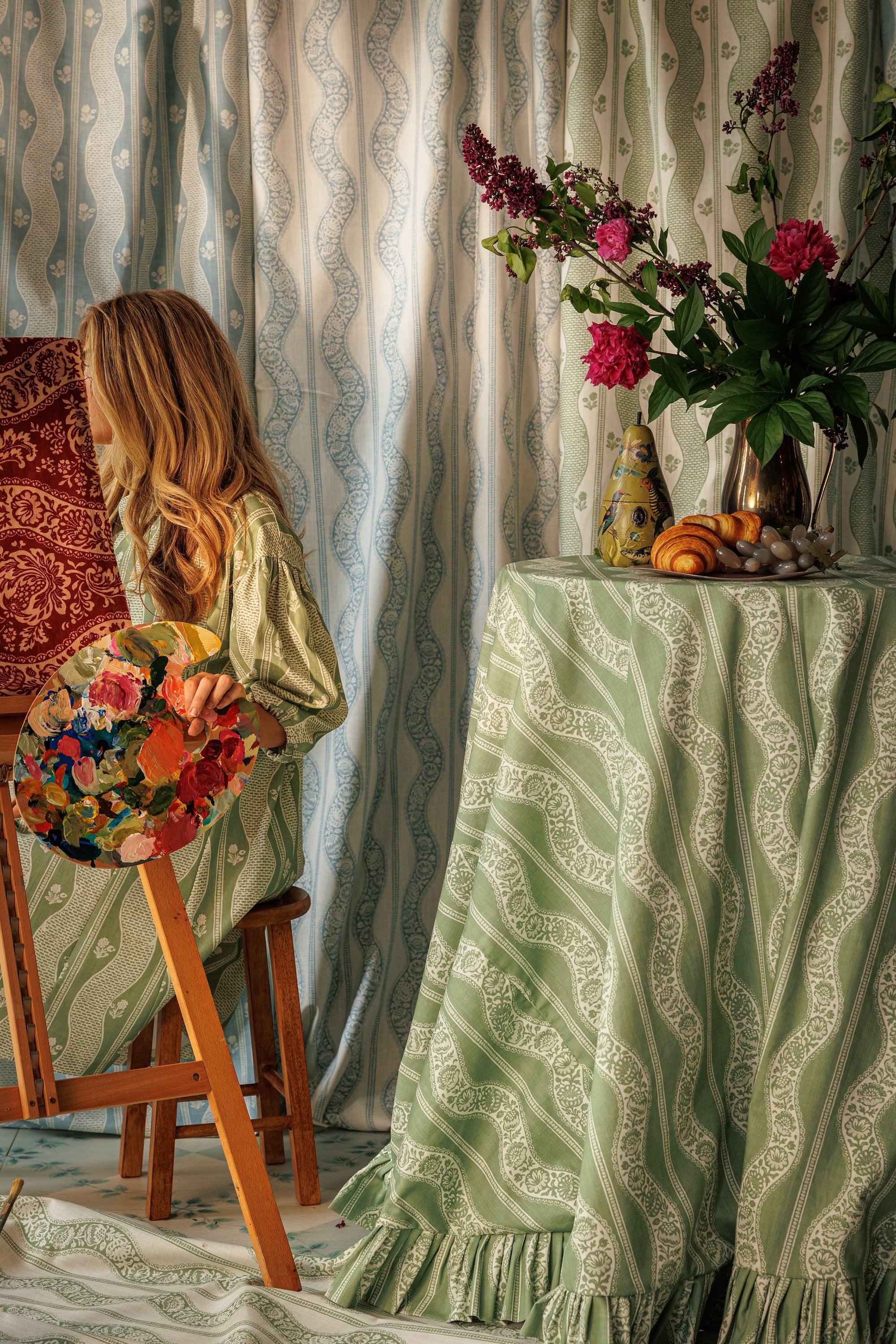 Wandering Toile - Sage (F)