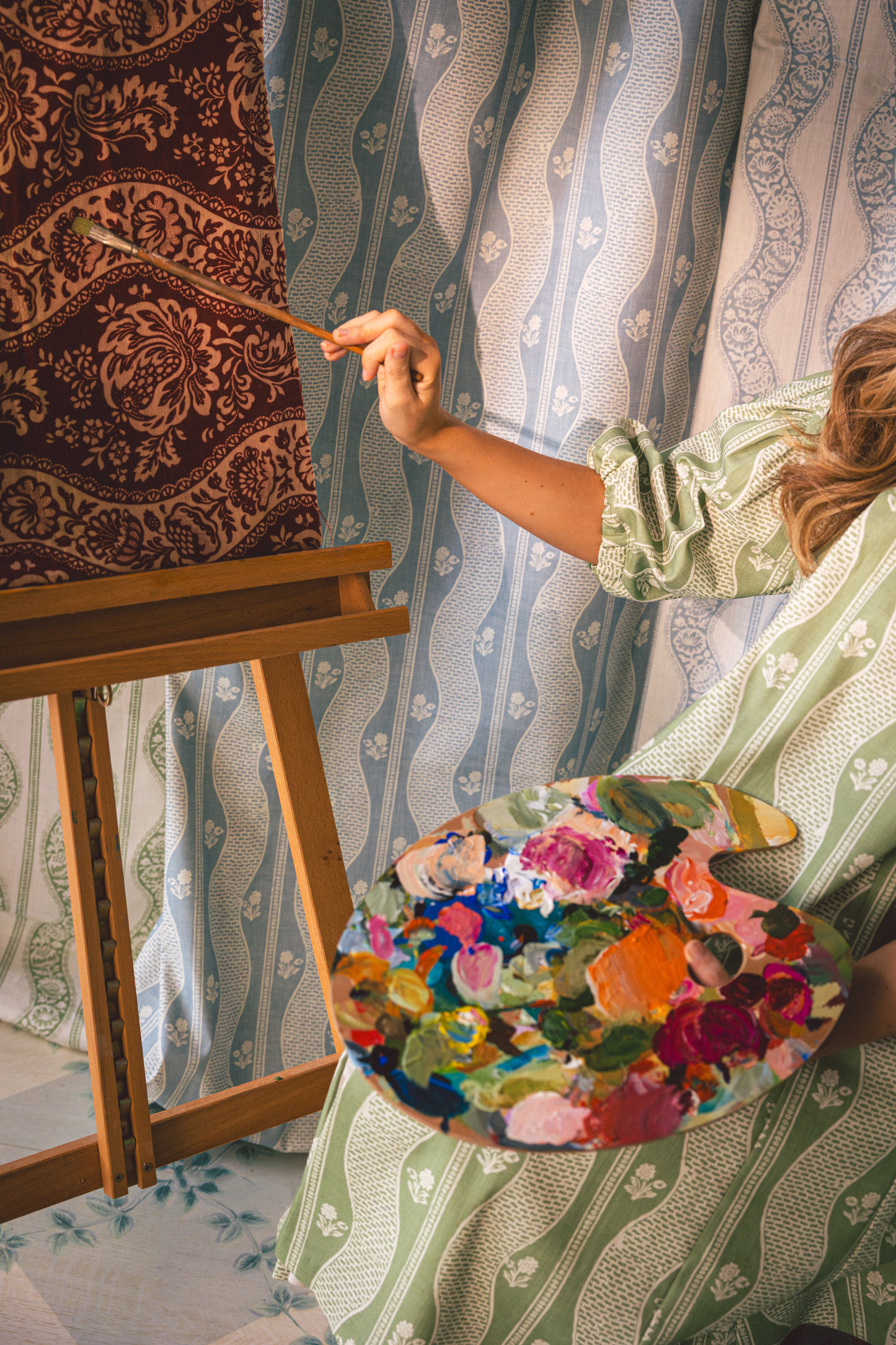 Wandering Toile - Cloud Blue (F)