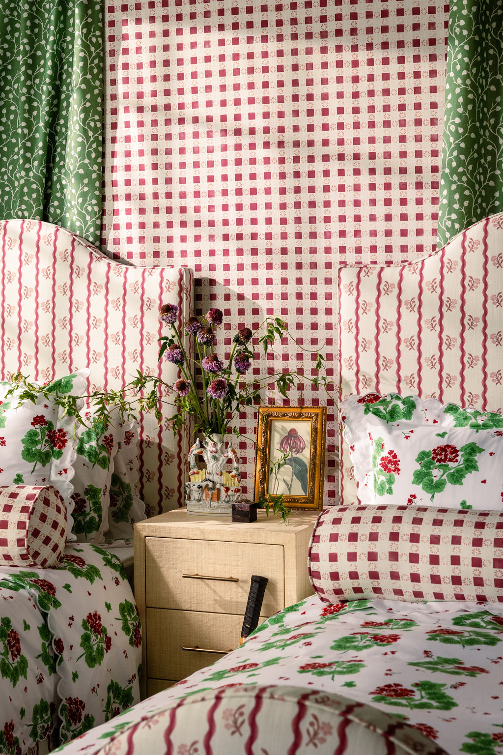 Coperta Check - Raspberry (F)