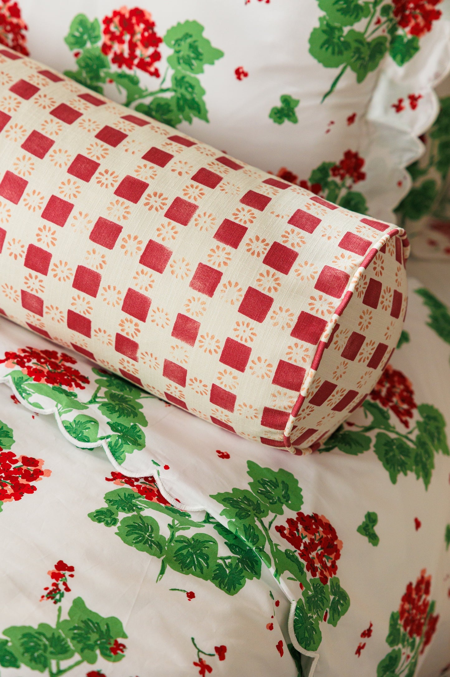 Coperta Check - Raspberry (F)