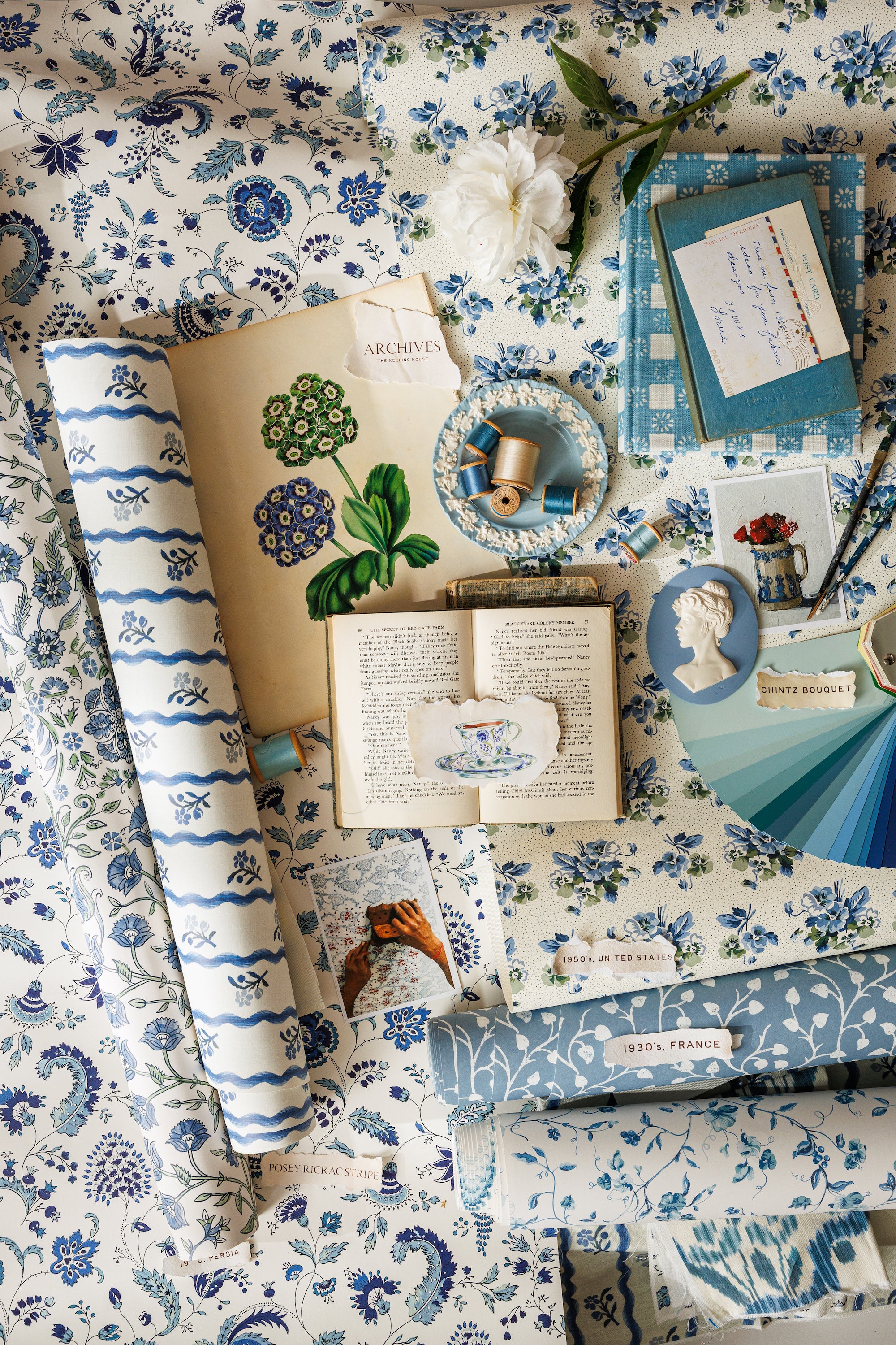 Chintz Bouquet - Blue (WP)