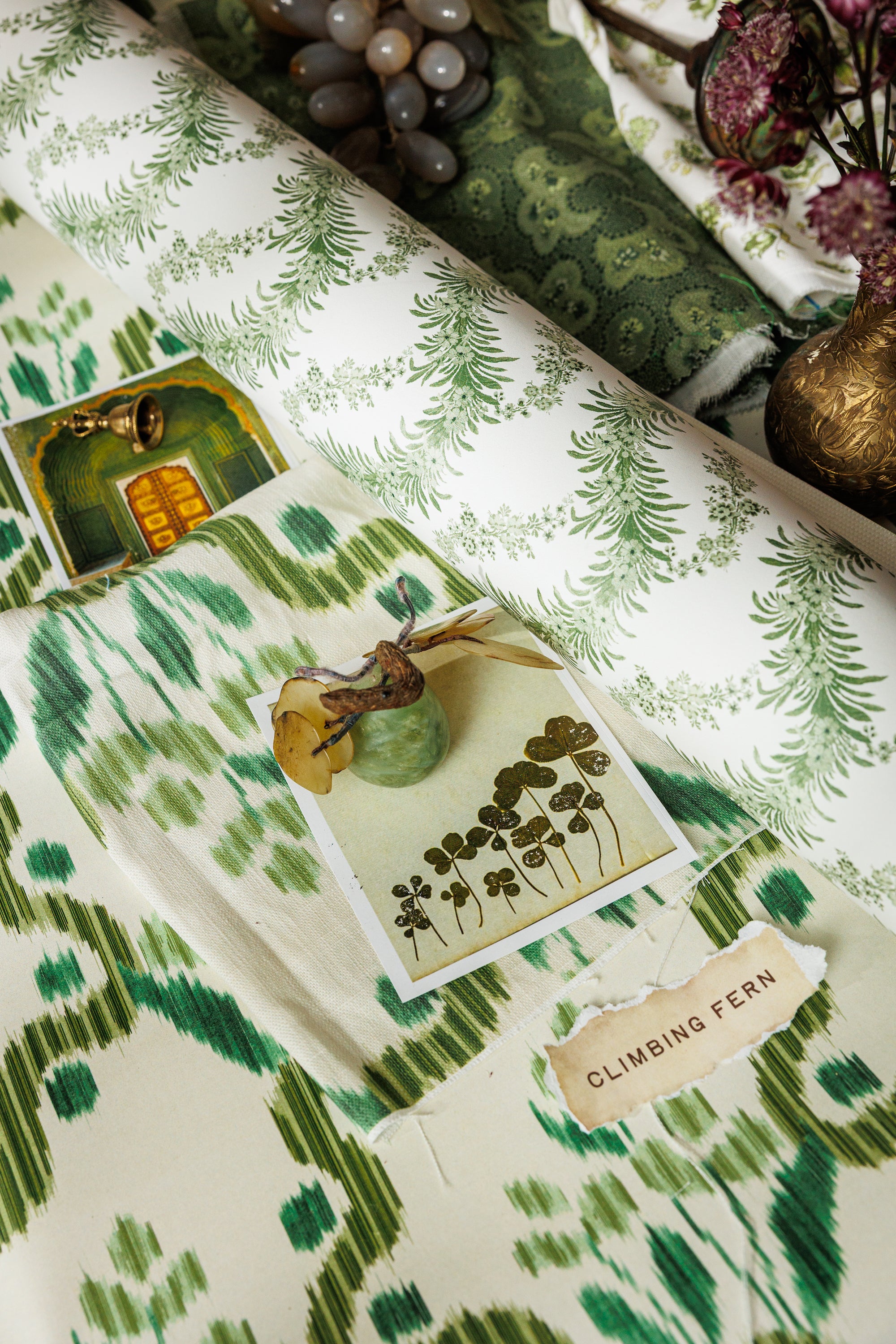 Heirloom Ogee Ikat - Olive (WP)