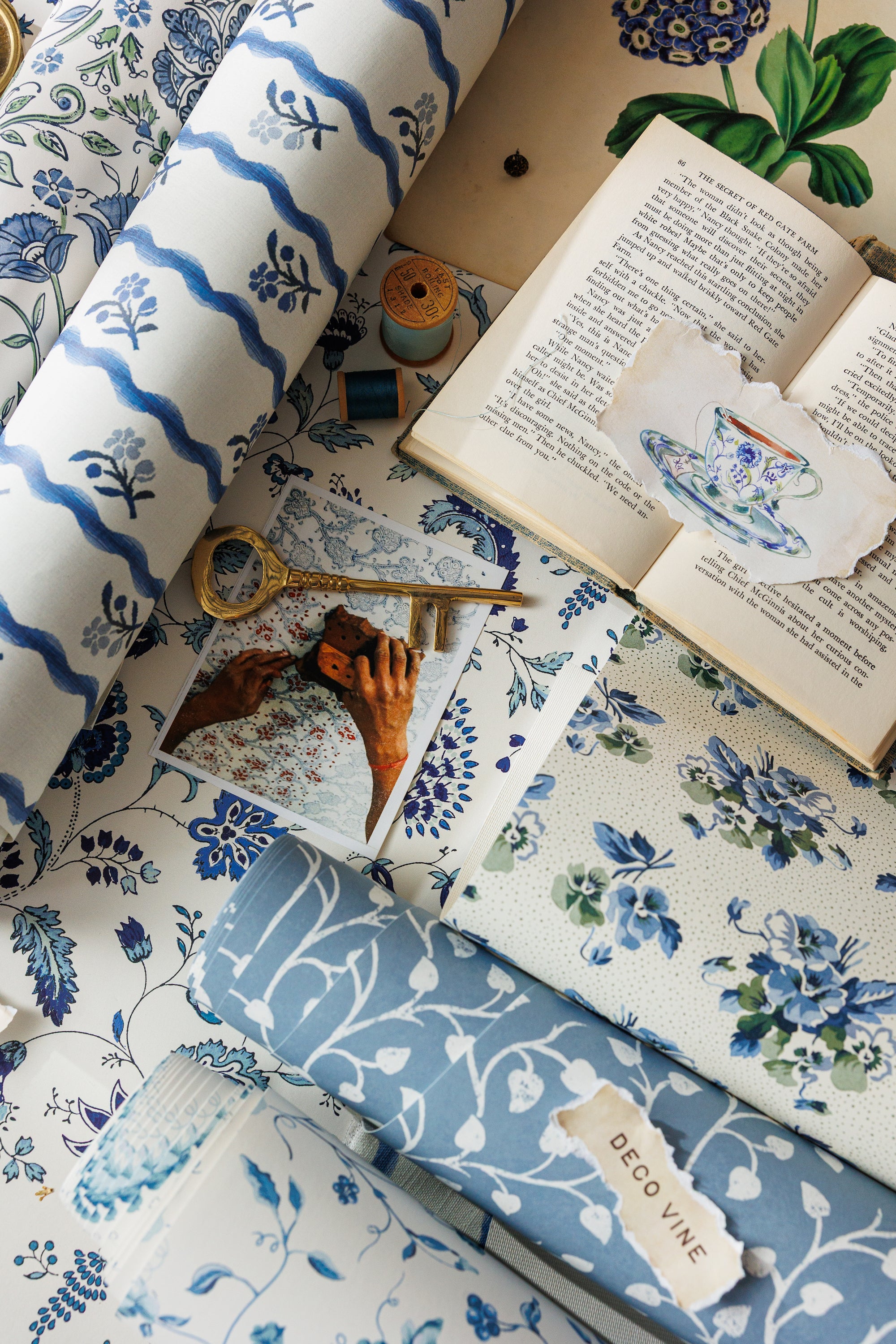 Chintz Bouquet - Blue (WP)
