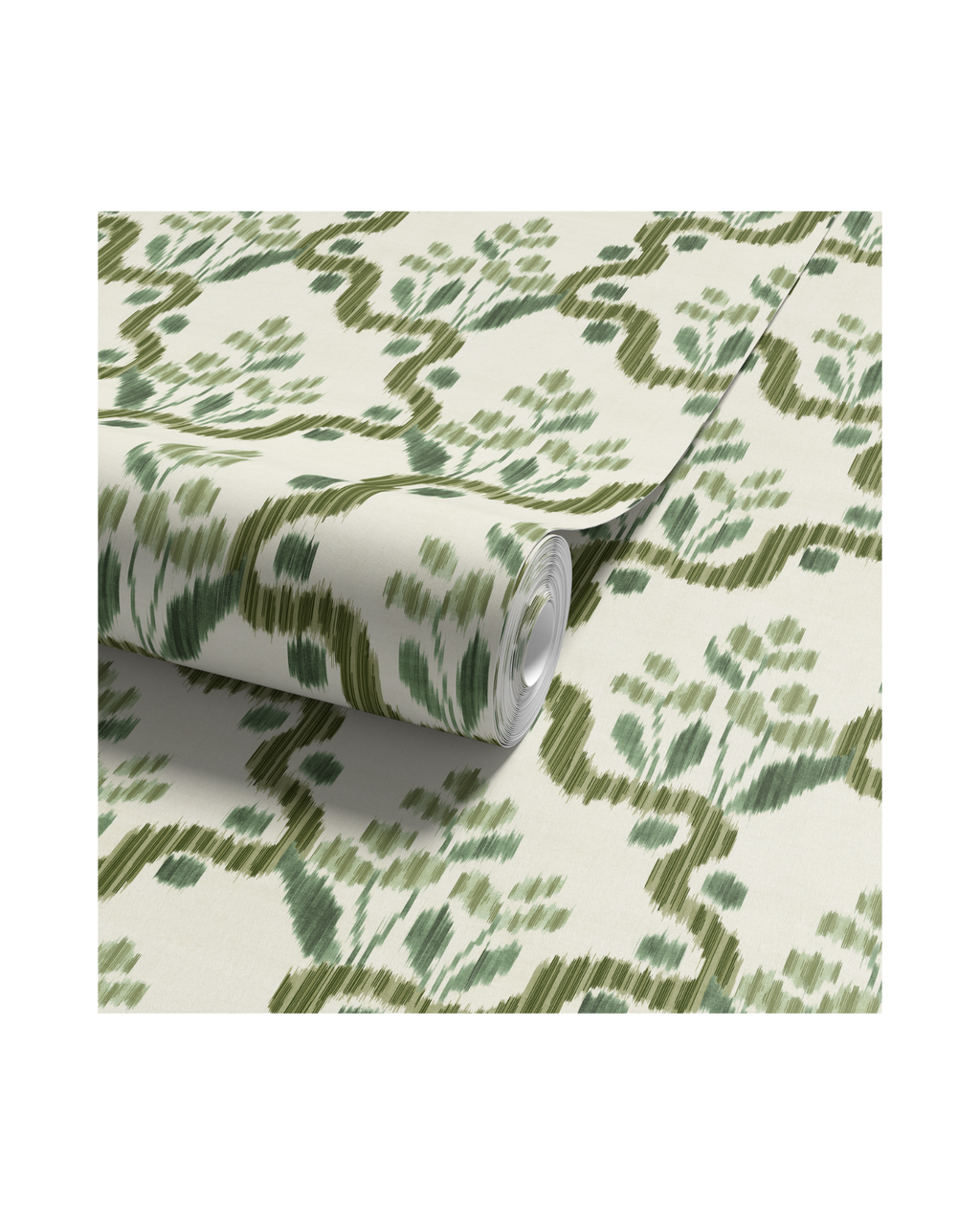 Heirloom Ogee Ikat - Olive (WP)