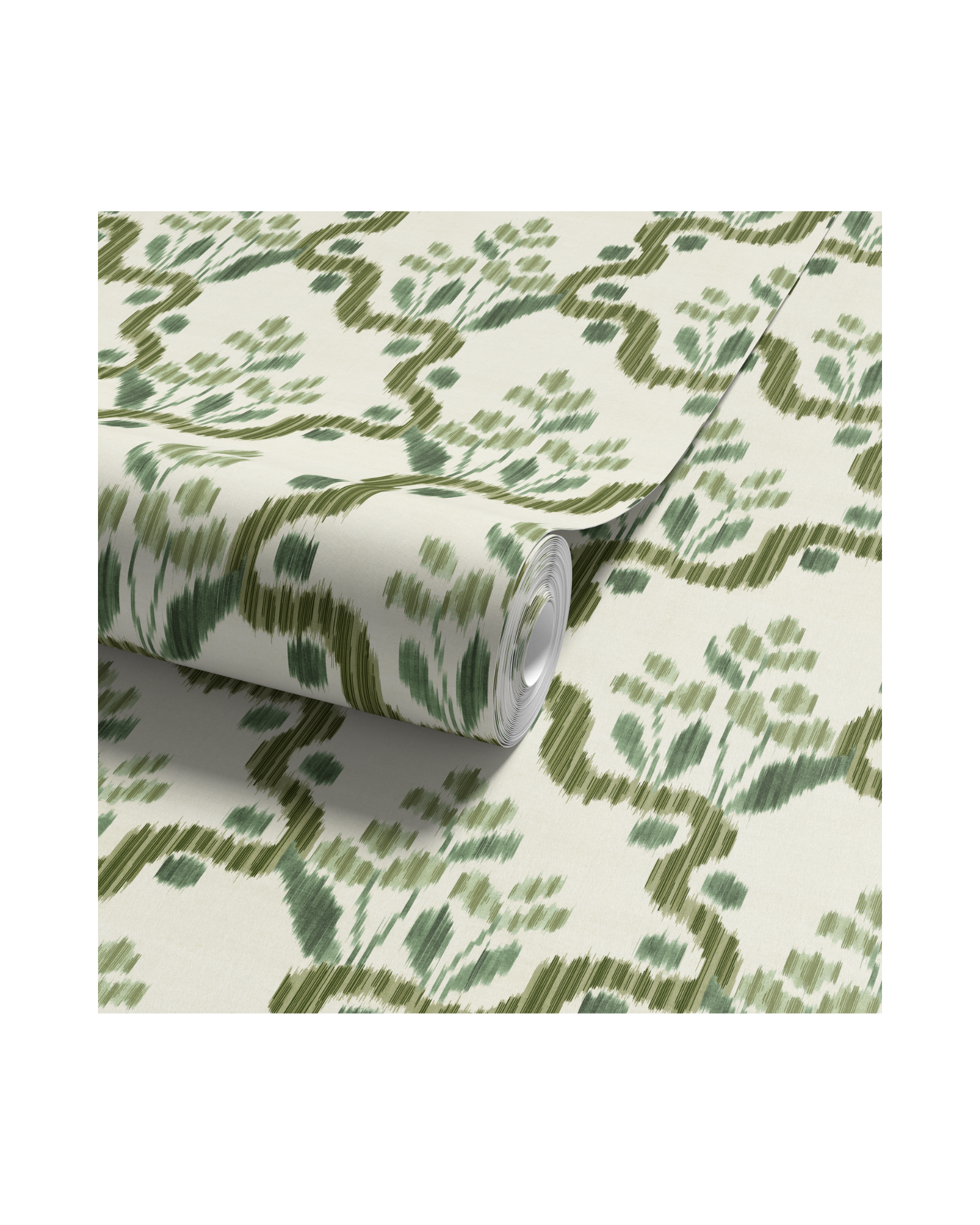 Heirloom Ogee Ikat - Olive (WP)