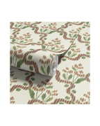 Heirloom Ogee Ikat - Umber/Green (WP)