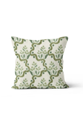 Heirloom Ogee Ikat Pillow in Olive