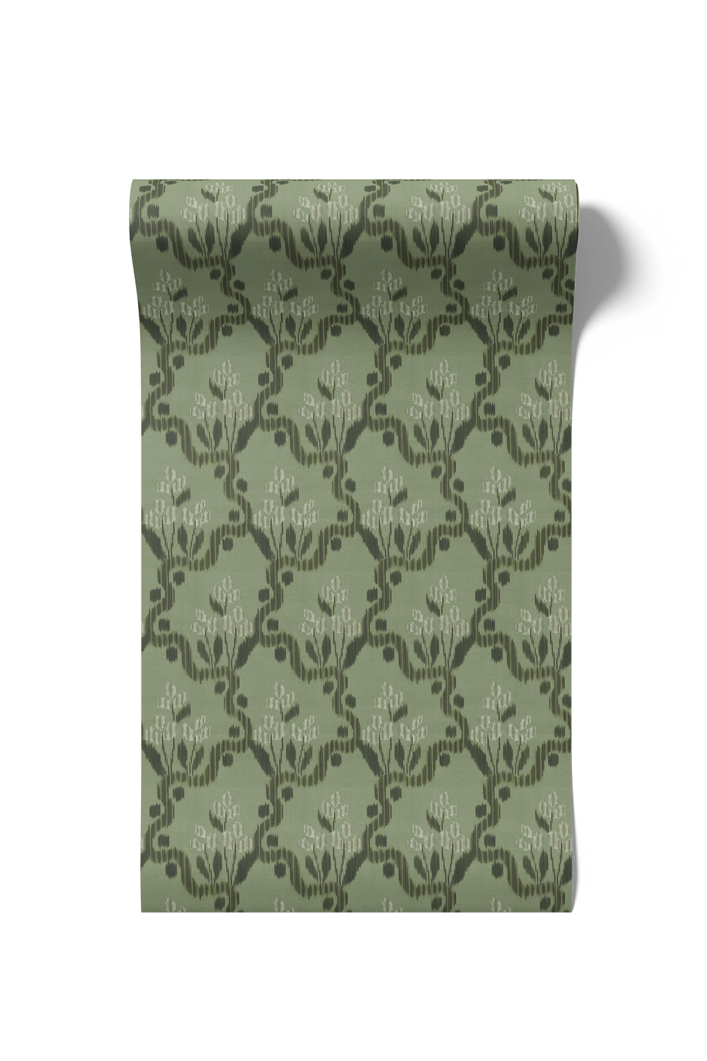 Heirloom Ogee Ikat - Cypress (WP)