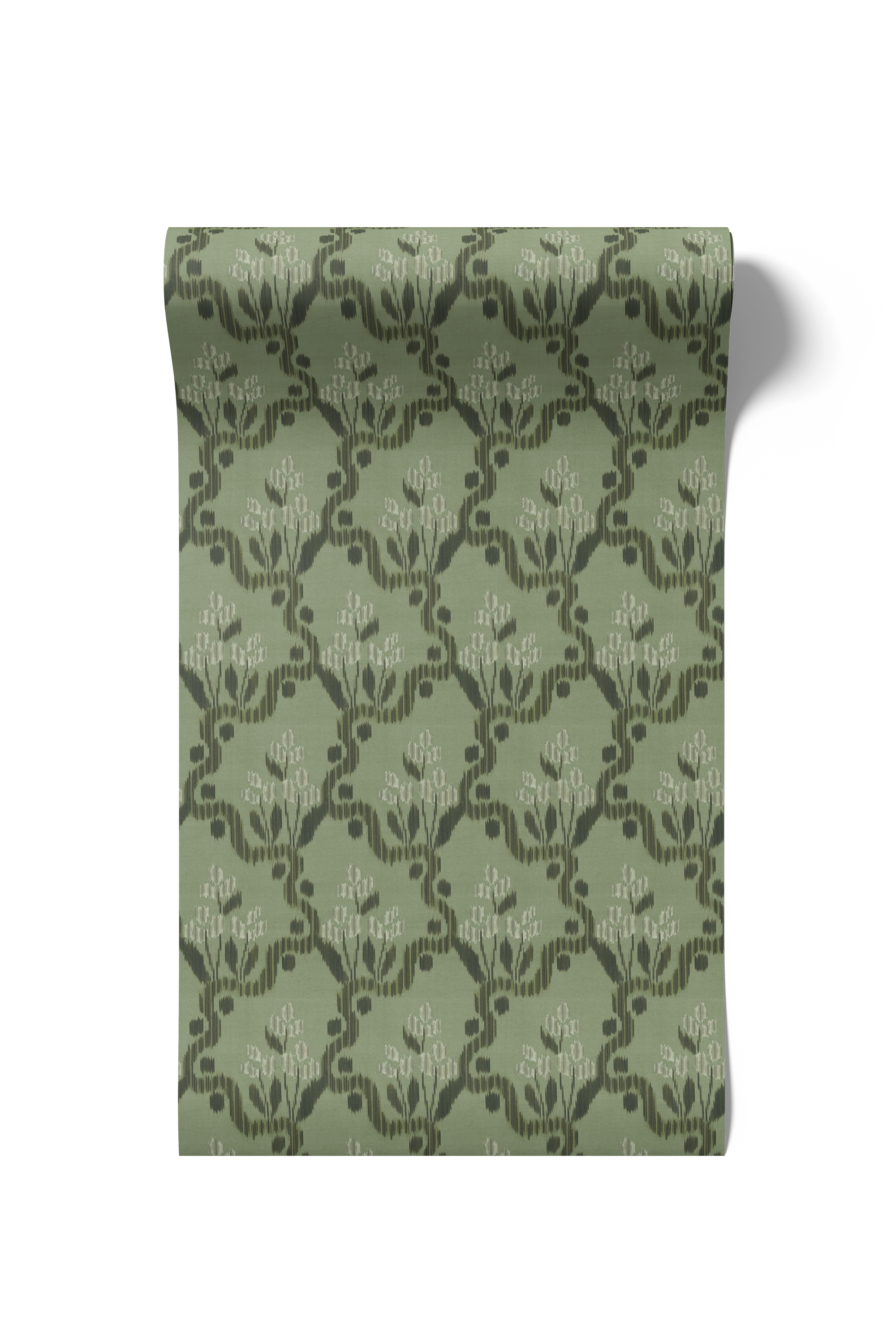 Heirloom Ogee Ikat - Cypress (WP)