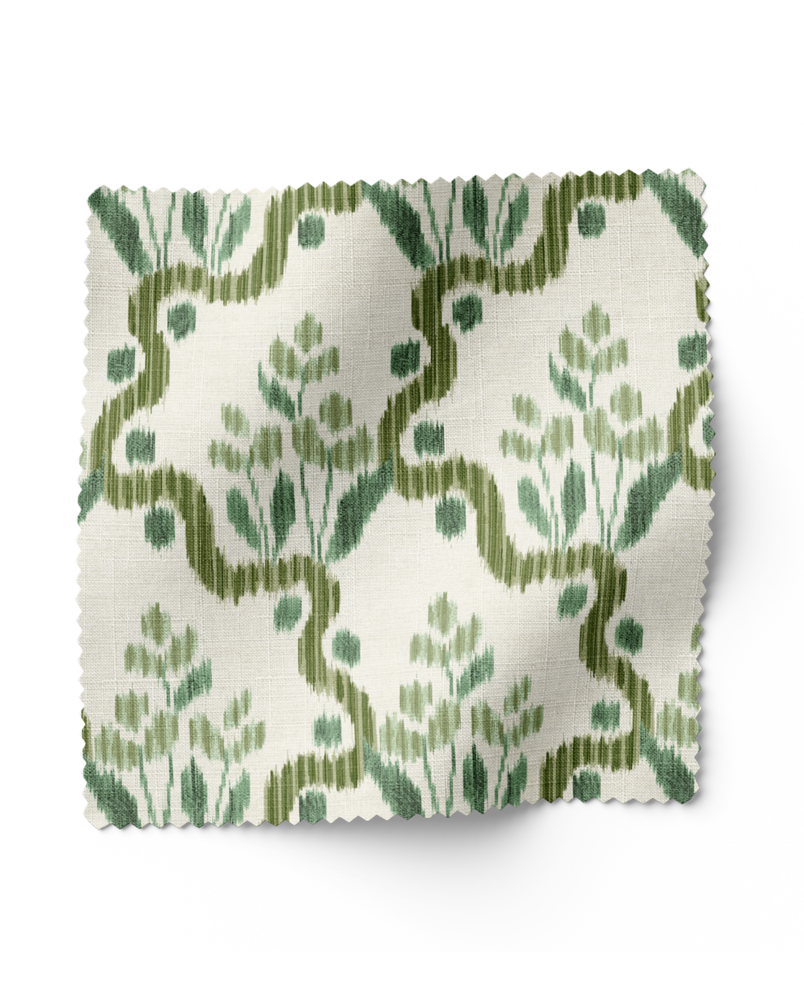 Heirloom Ogee Ikat - Olive (F)