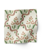 Heirloom Ogee Ikat - Umber/Green (F)