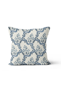 Heirloom Ogee Ikat Pillow in Delft
