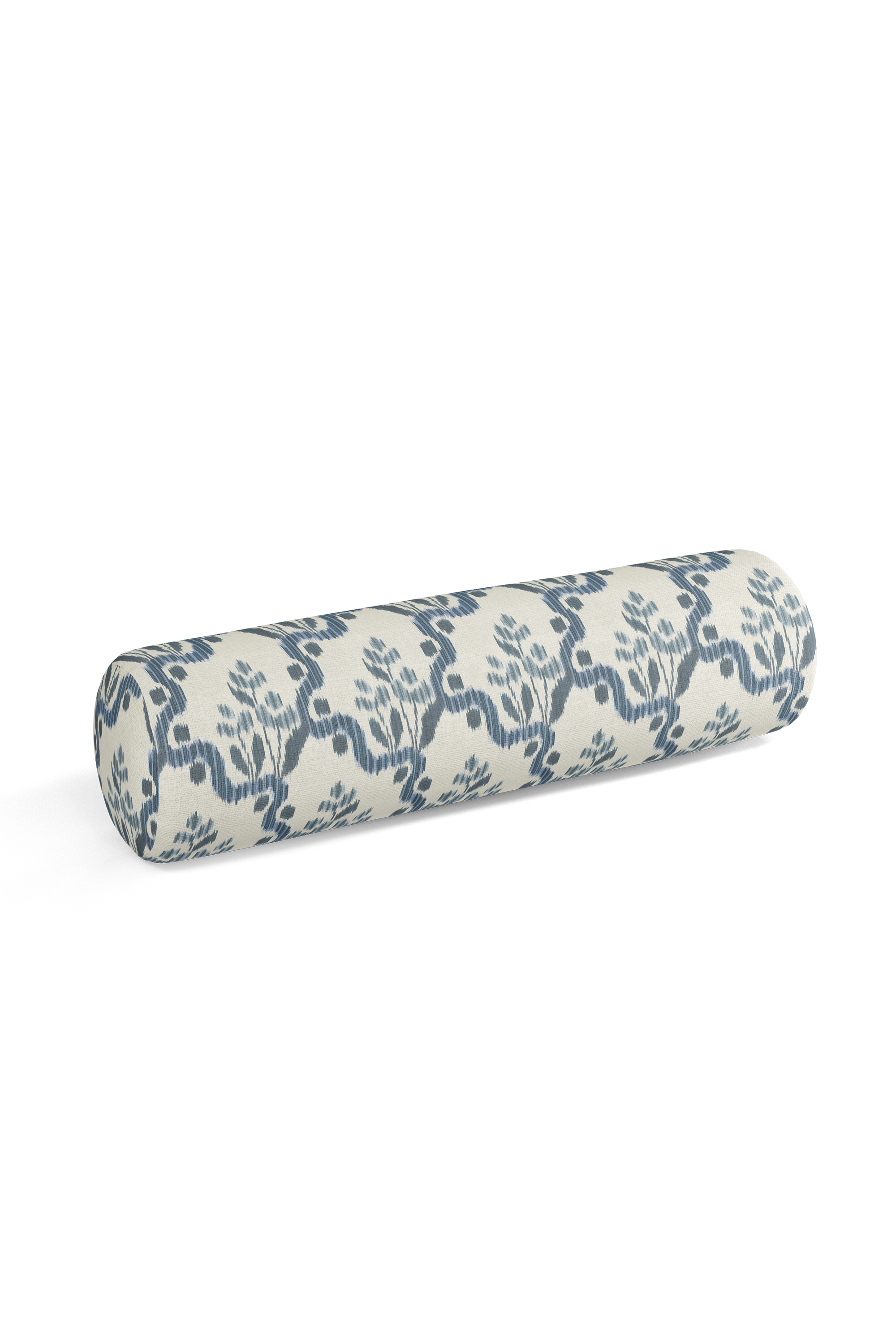 Heirloom Ogee Ikat Pillow in Delft