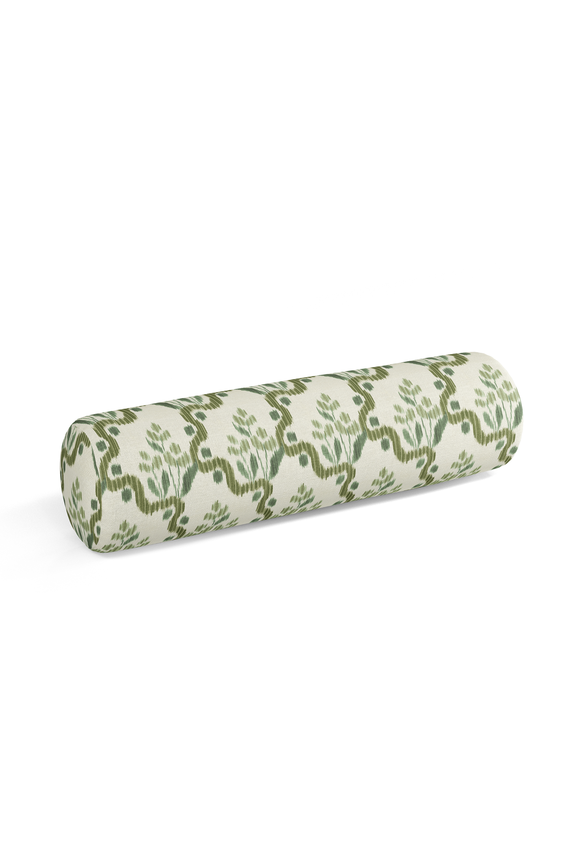 Heirloom Ogee Ikat Pillow in Olive