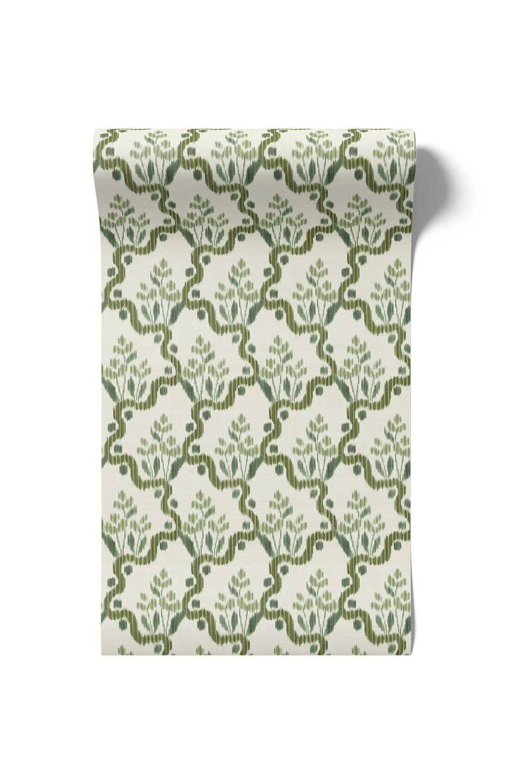 Heirloom Ogee Ikat - Olive (WP)