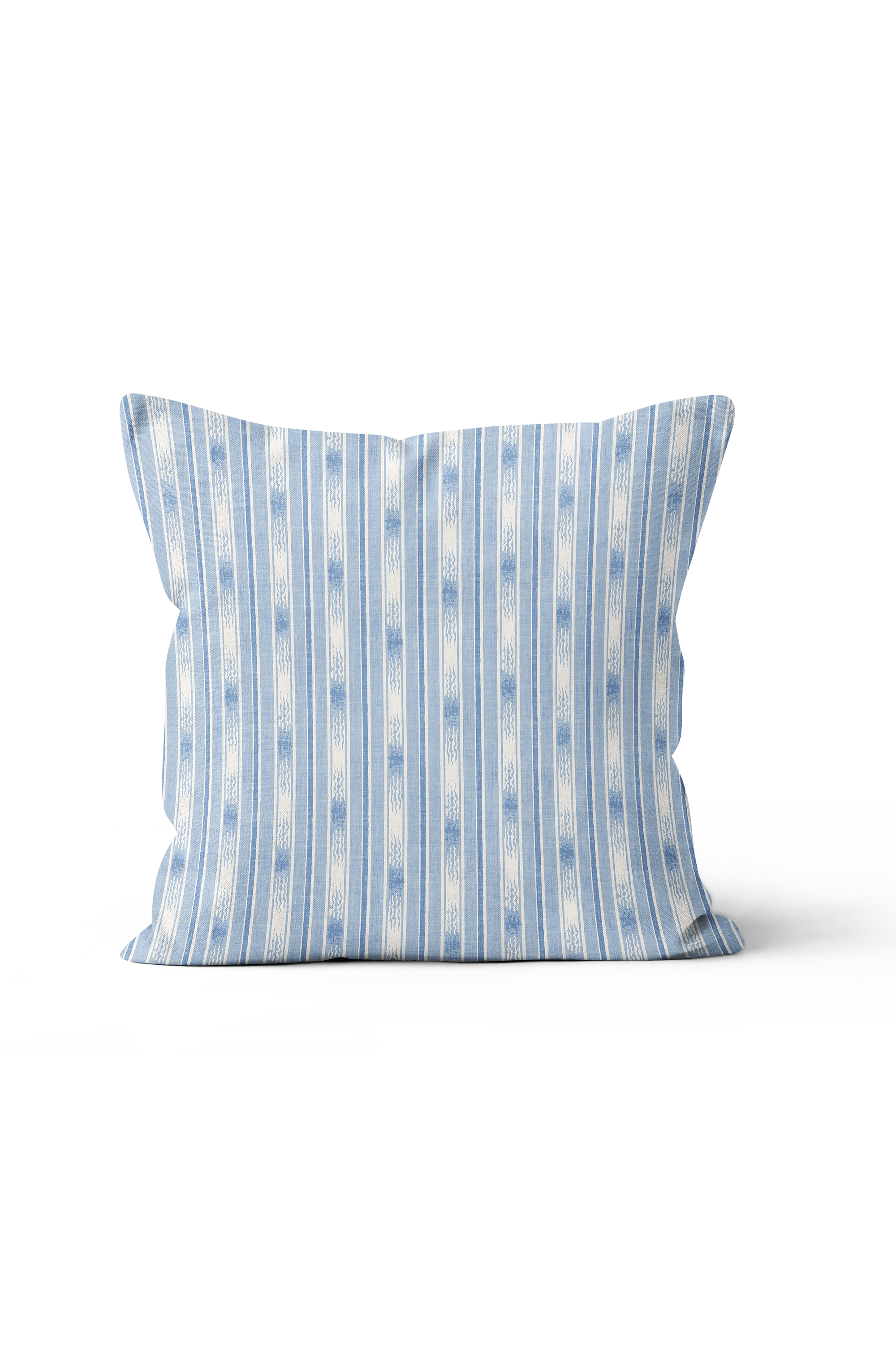 Ikat Stripe Pillow in Blue