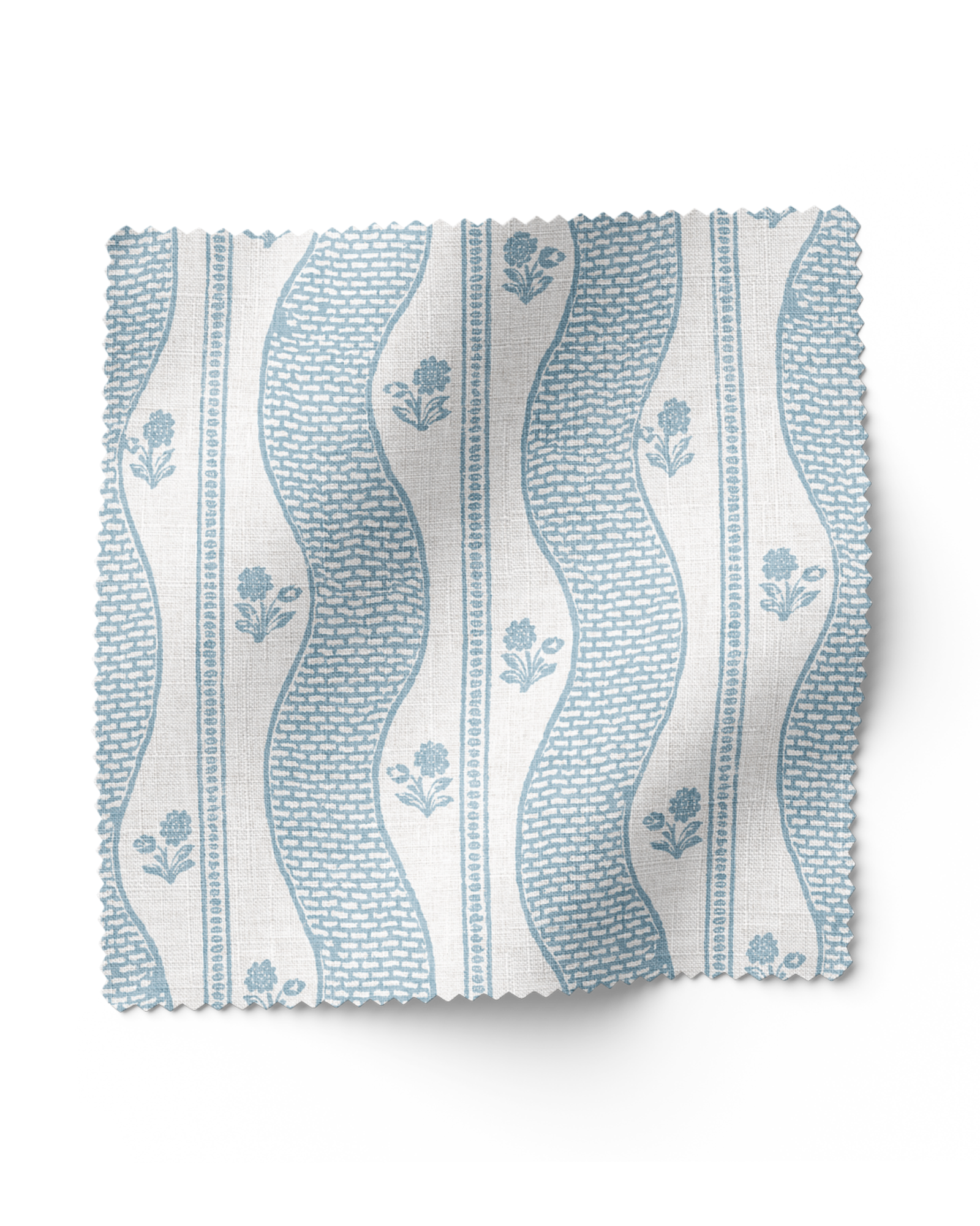 Indienne Fleuri - Cloud Blue (F)