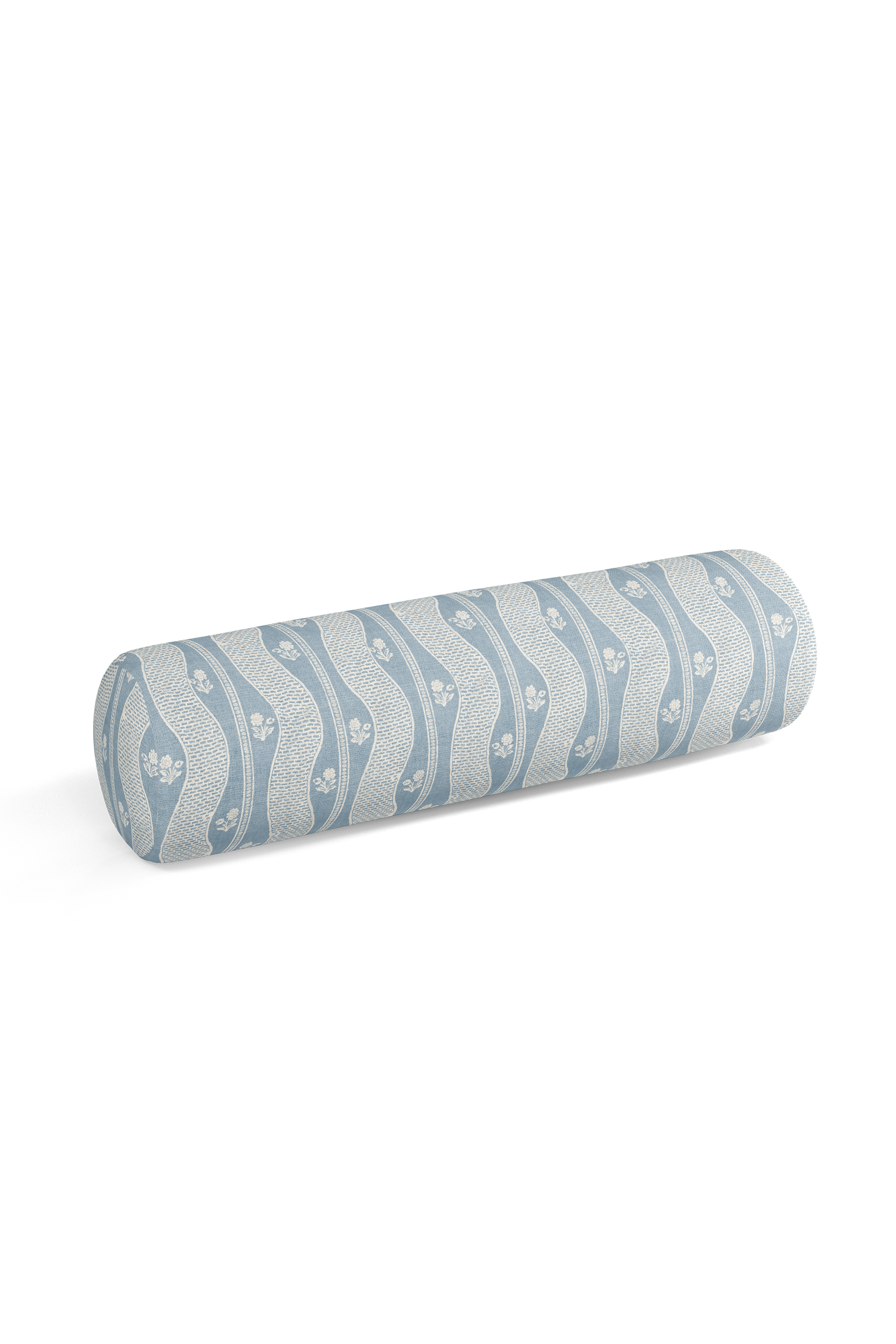 Indienne Fleuri Pillow in Chambray