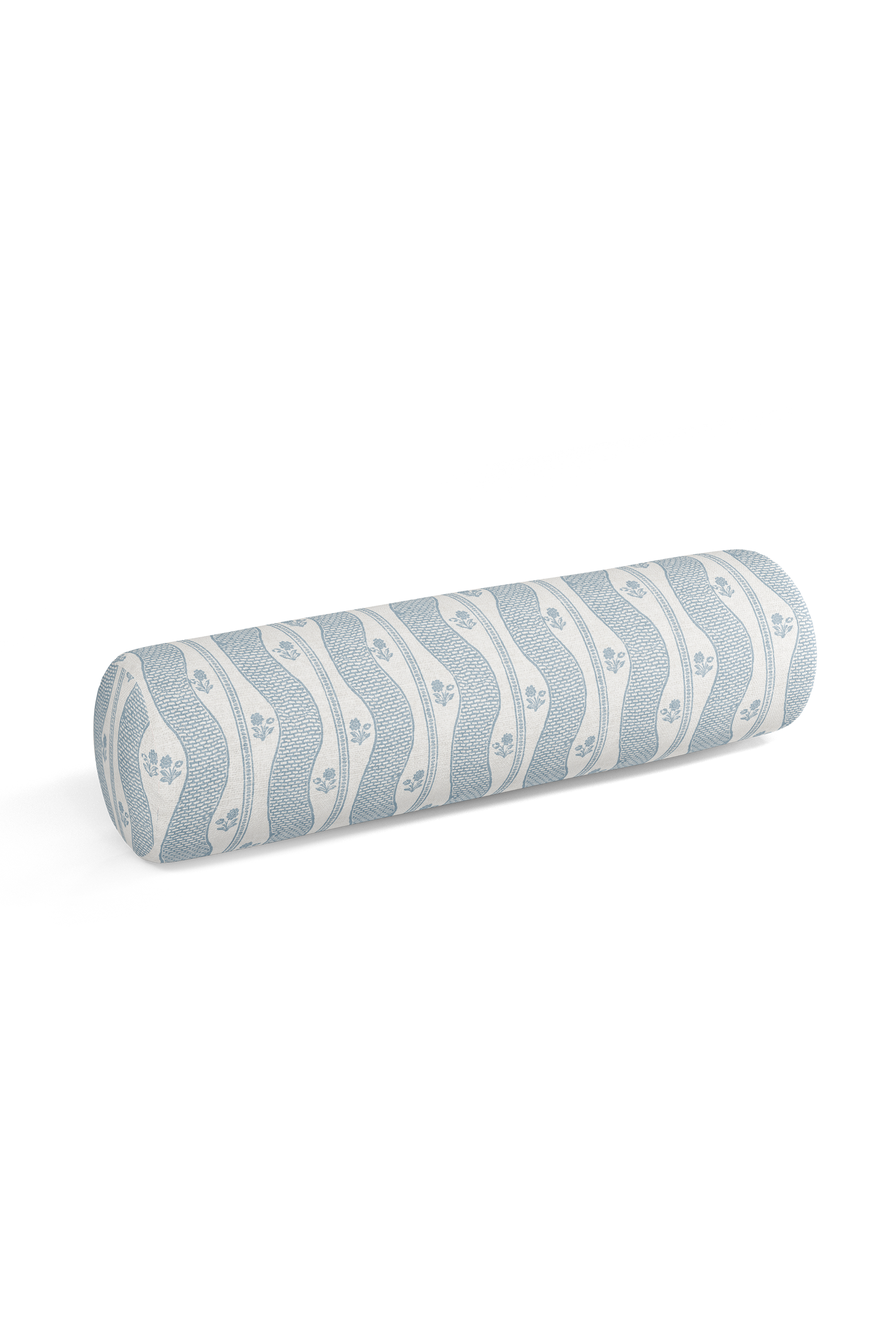 Indienne Fleuri Pillow in Cloud Blue