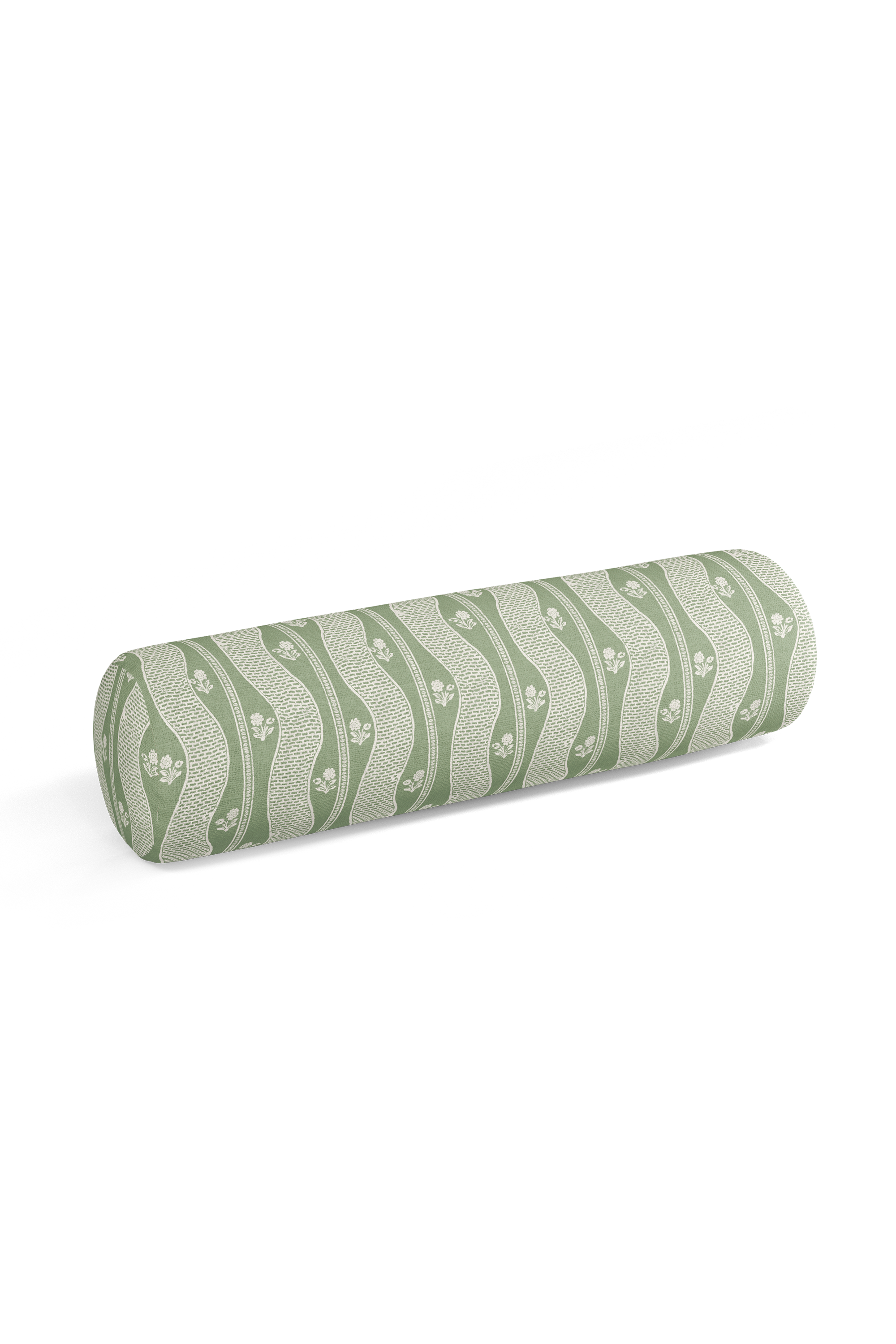 Indienne Fleuri Pillow in Sage