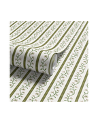 Juniper Floral Stripe - Petal/Pistachio (WP)