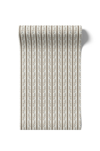 Juniper Floral Stripe - Blue/Chocolate (WP)