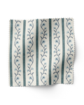 Juniper Floral Stripe - Stone Blue (F)