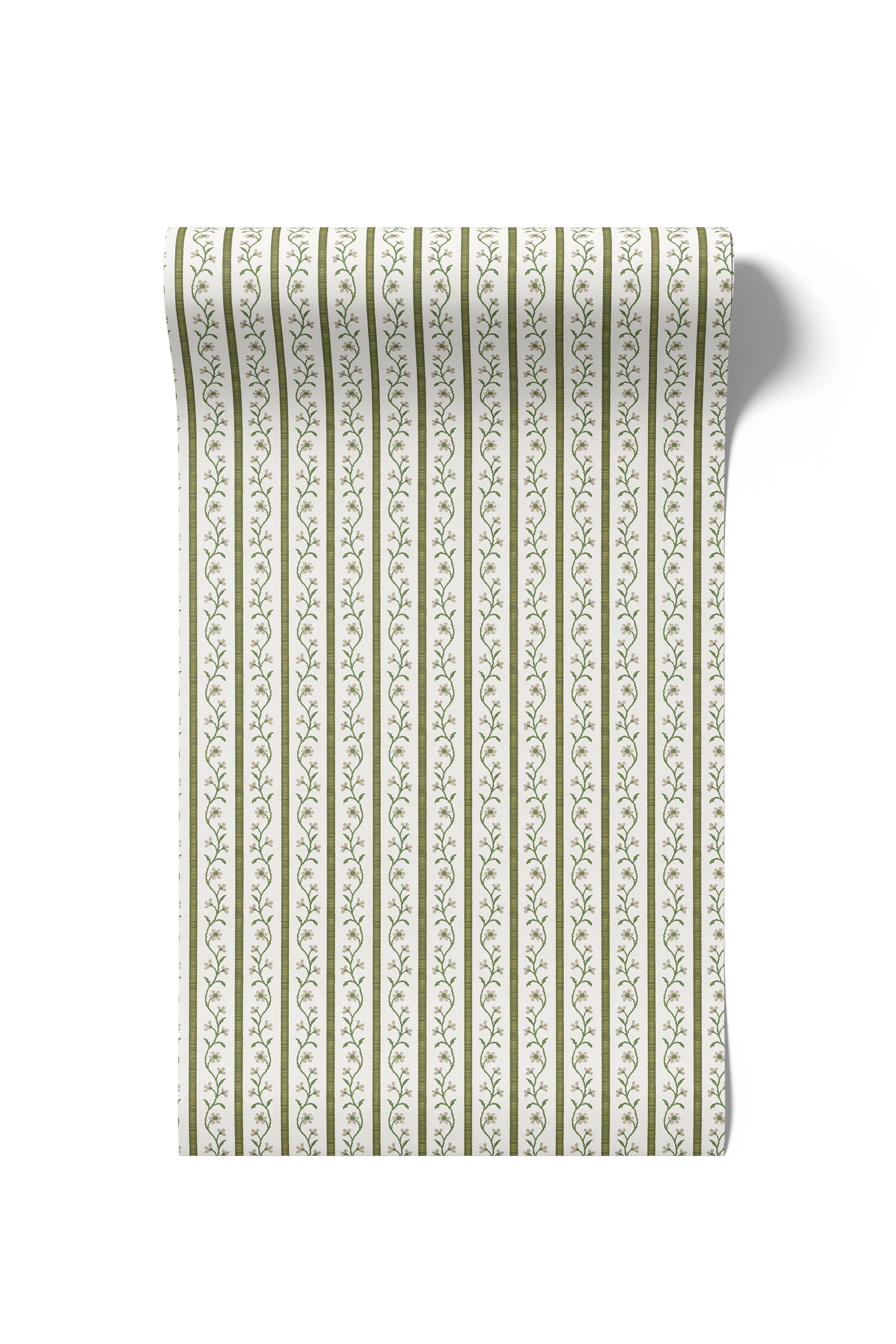 Juniper Floral Stripe - Petal/Pistachio (WP)