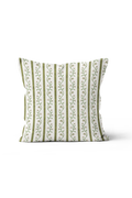 Juniper Floral Stripe Pillow in Petal/Pistachio