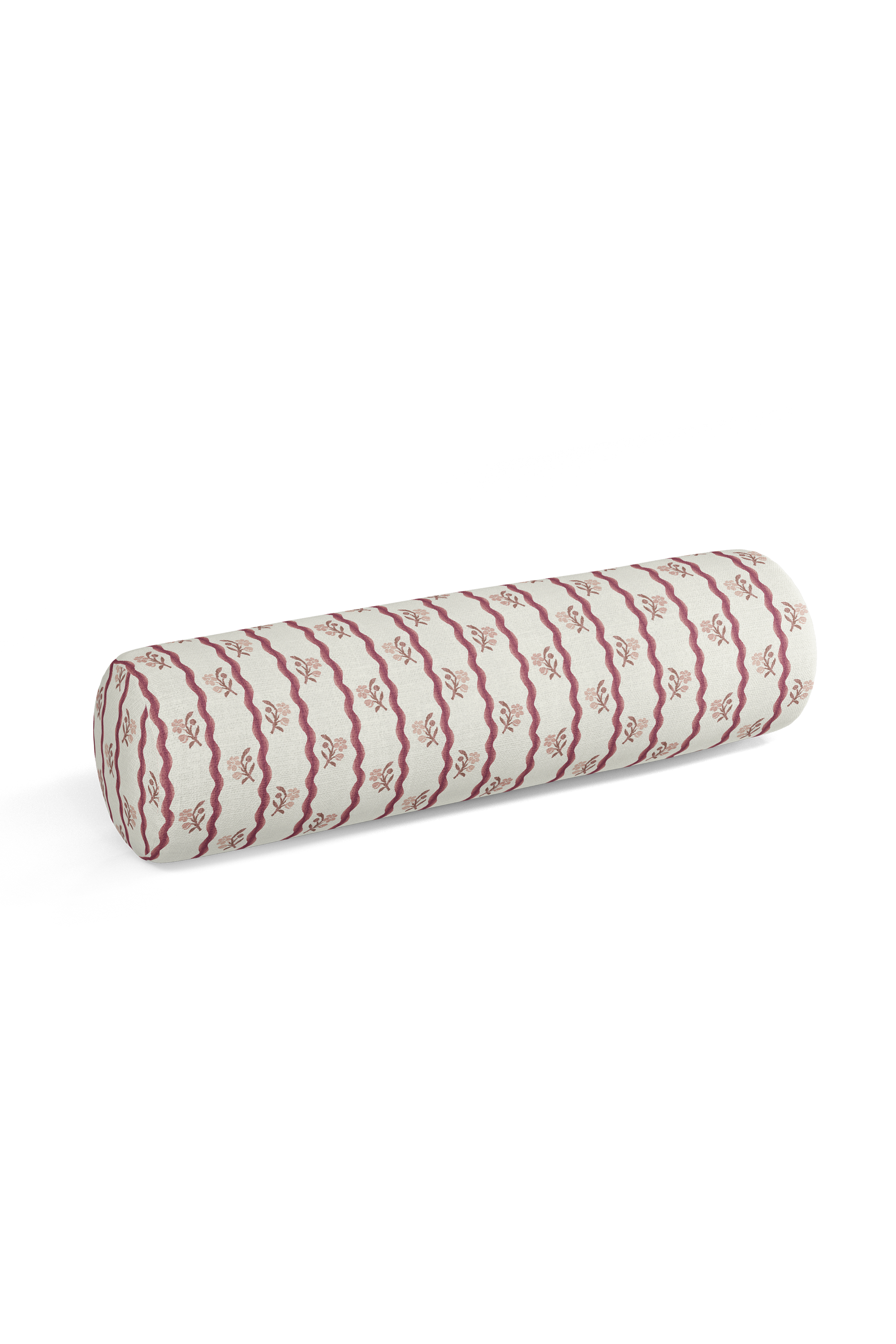 Posey Ricrac Stripe Pillow in Rouge