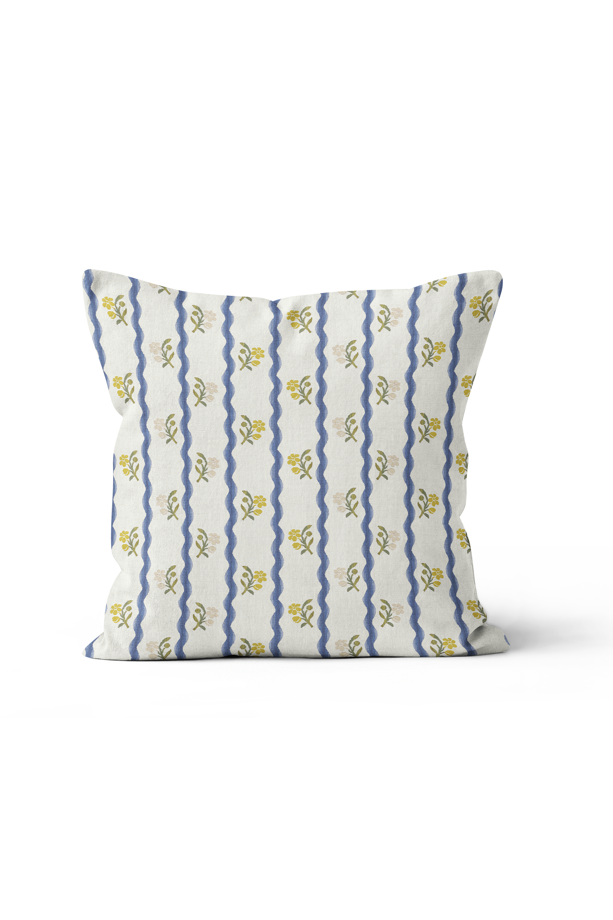 Posey Ricrac Stripe Pillow in Goldenrod Multi
