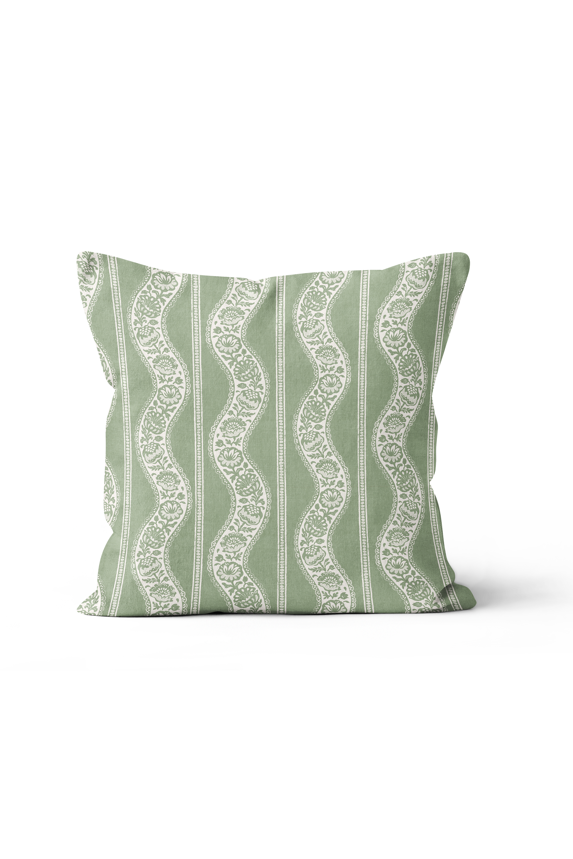 Wandering Toile Pillow in Sage